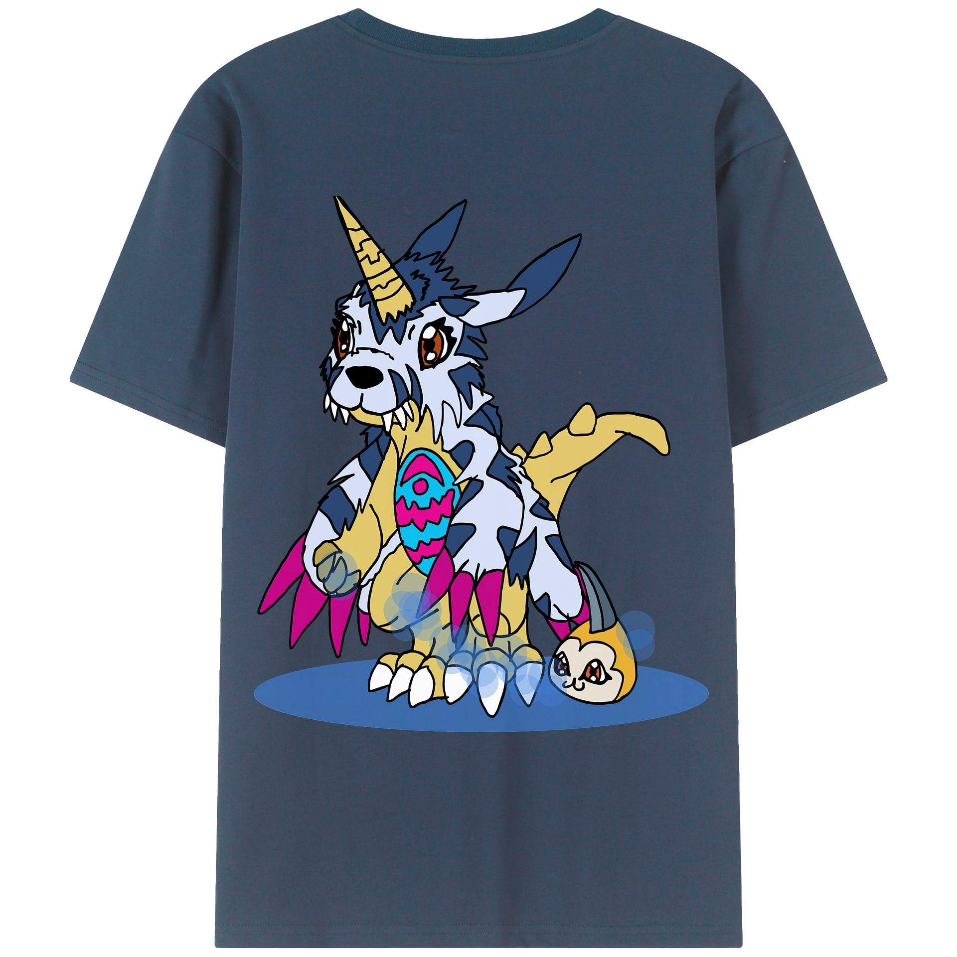 （画像用） Digimon デジタルモンスター/デジモン レディース半袖Tシャツ(バックプリント)