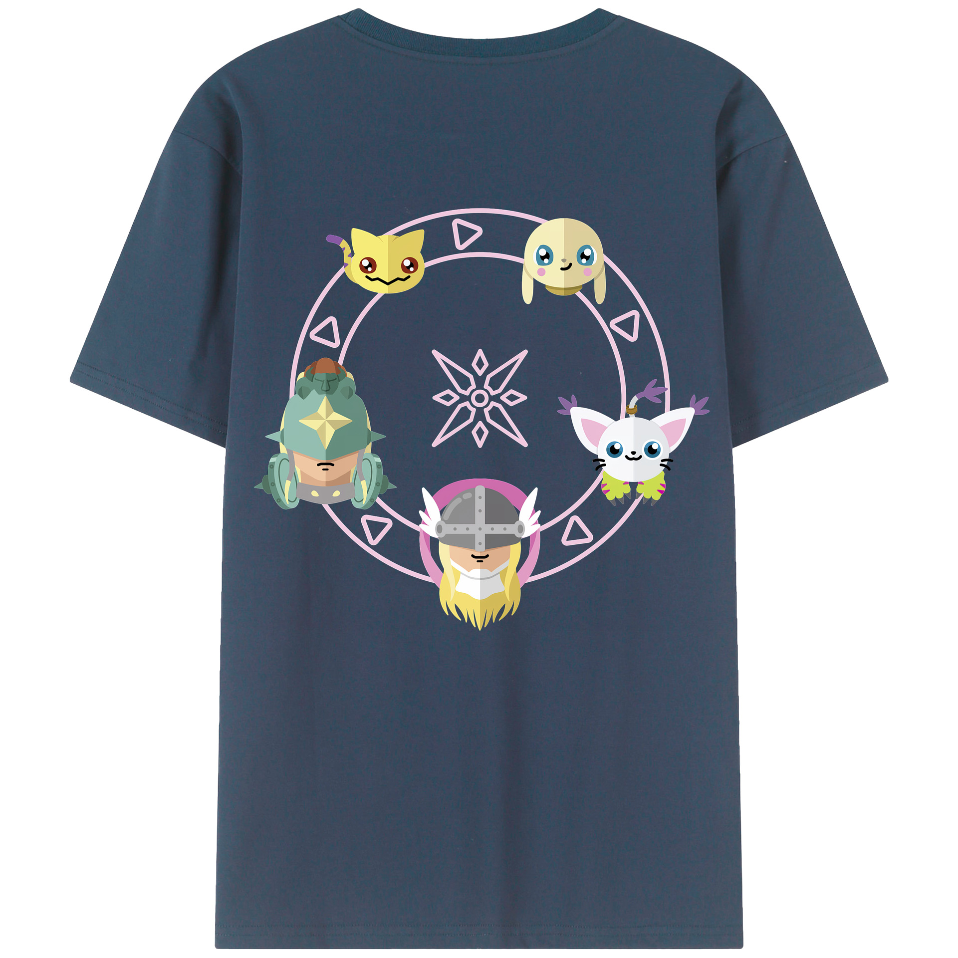 （画像用） Digimon デジタルモンスター/デジモン レディース半袖Tシャツ(バックプリント)