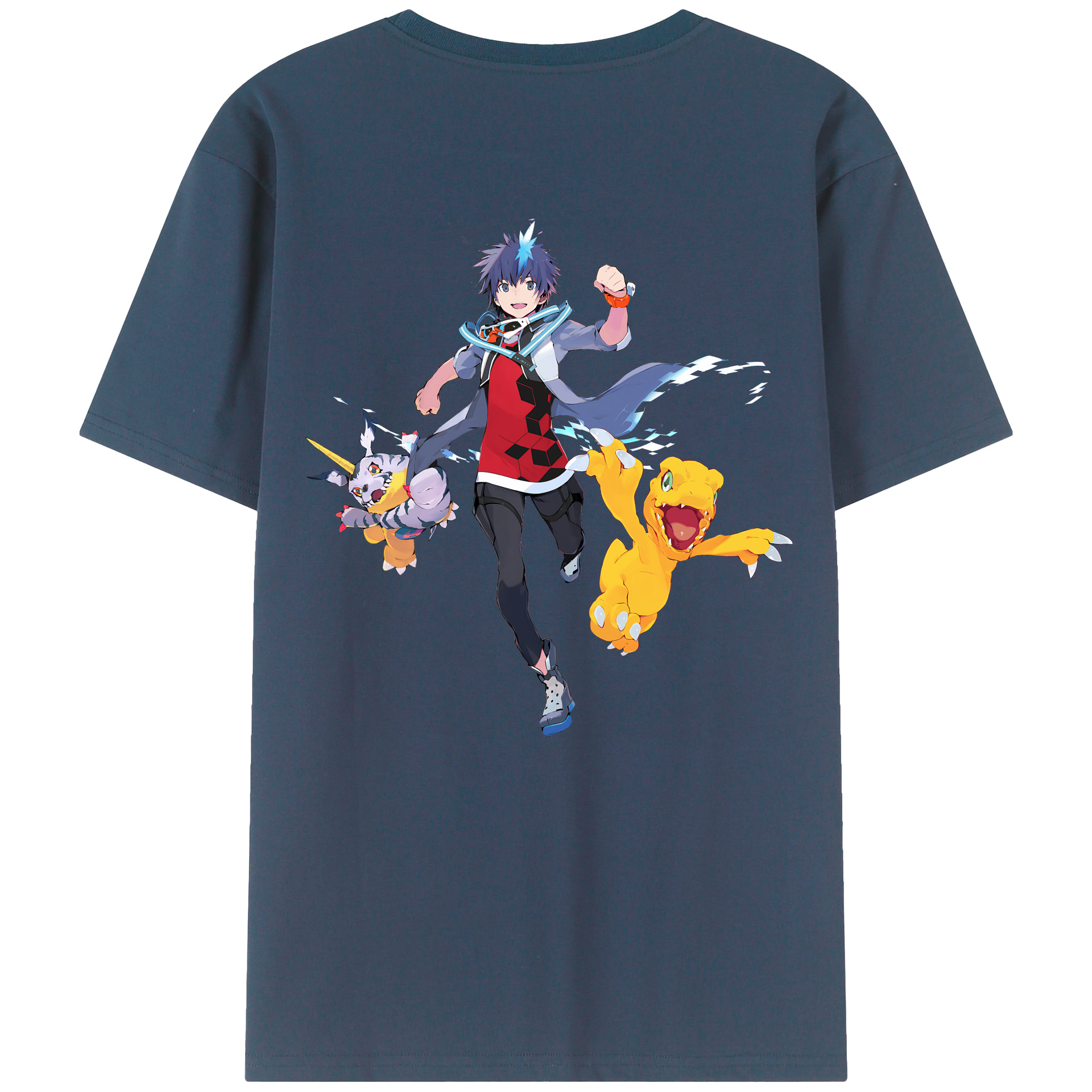 （画像用） Digimon デジタルモンスター/デジモン レディース半袖Tシャツ(バックプリント)