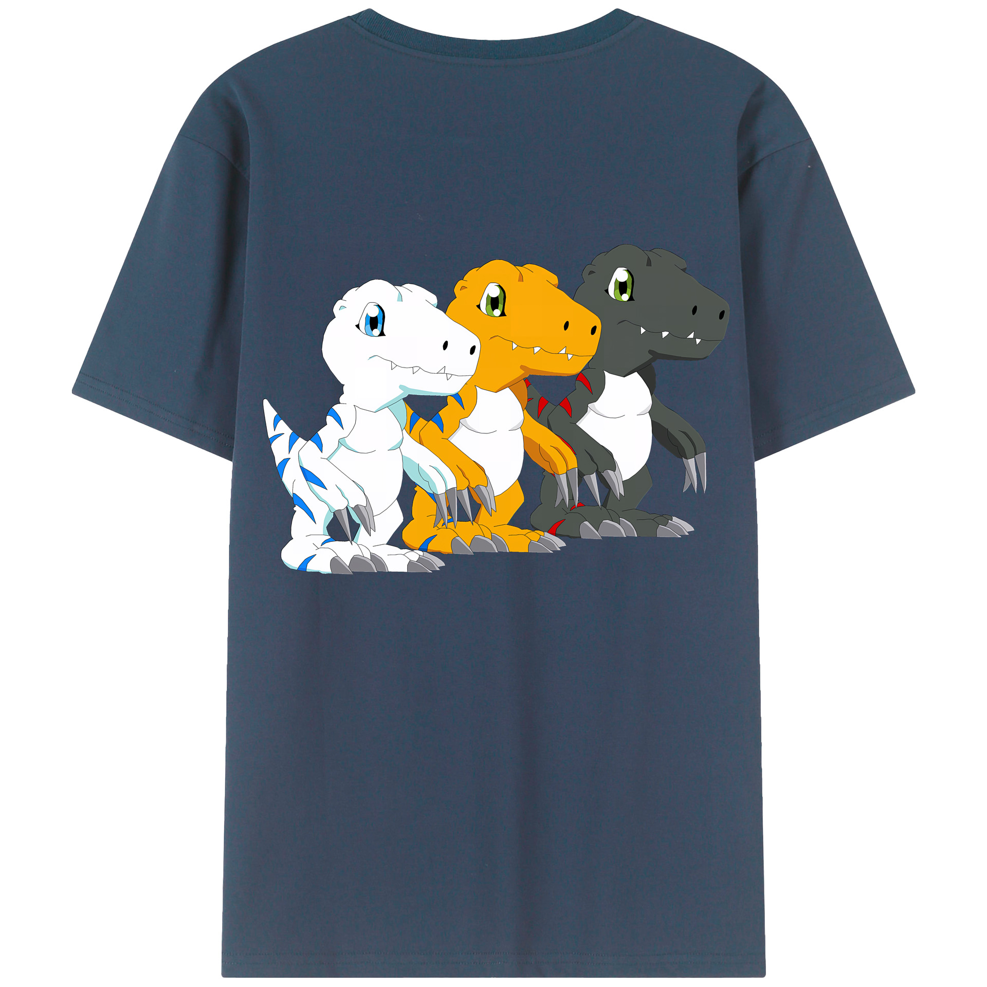 （画像用） Digimon デジタルモンスター/デジモン レディース半袖Tシャツ(バックプリント)
