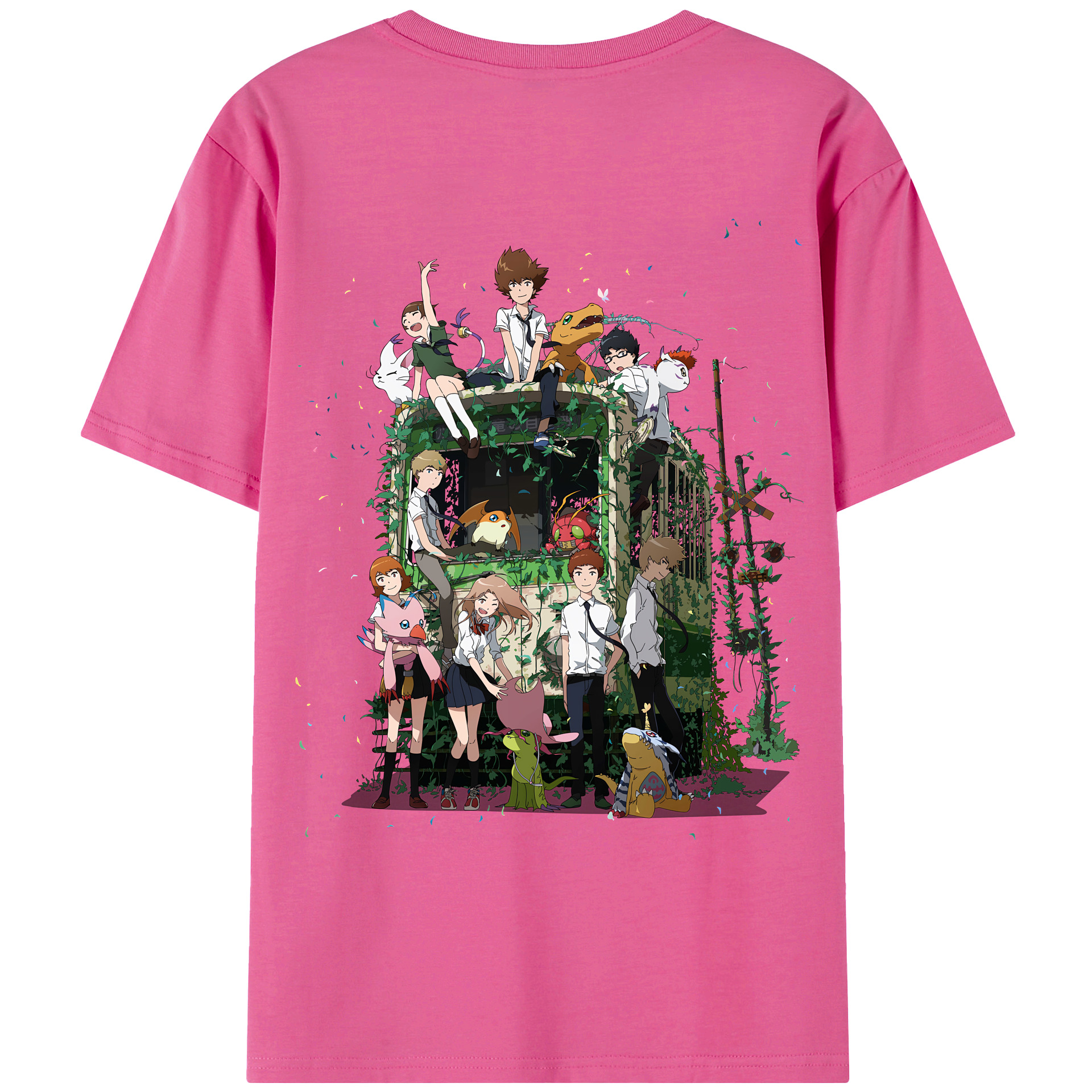 （画像用） Digimon デジタルモンスター/デジモン レディース半袖Tシャツ(バックプリント)