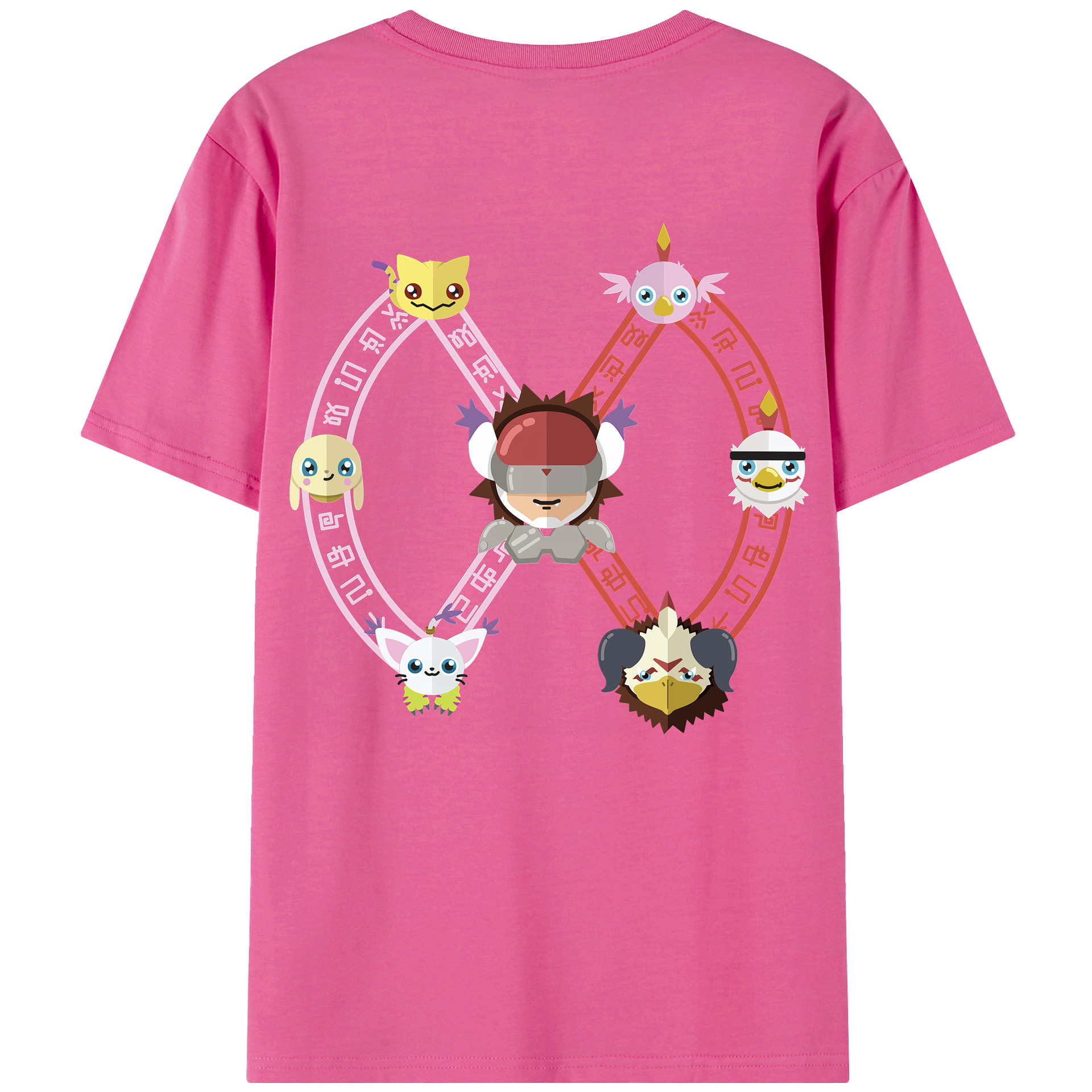 （画像用） Digimon デジタルモンスター/デジモン レディース半袖Tシャツ(バックプリント)