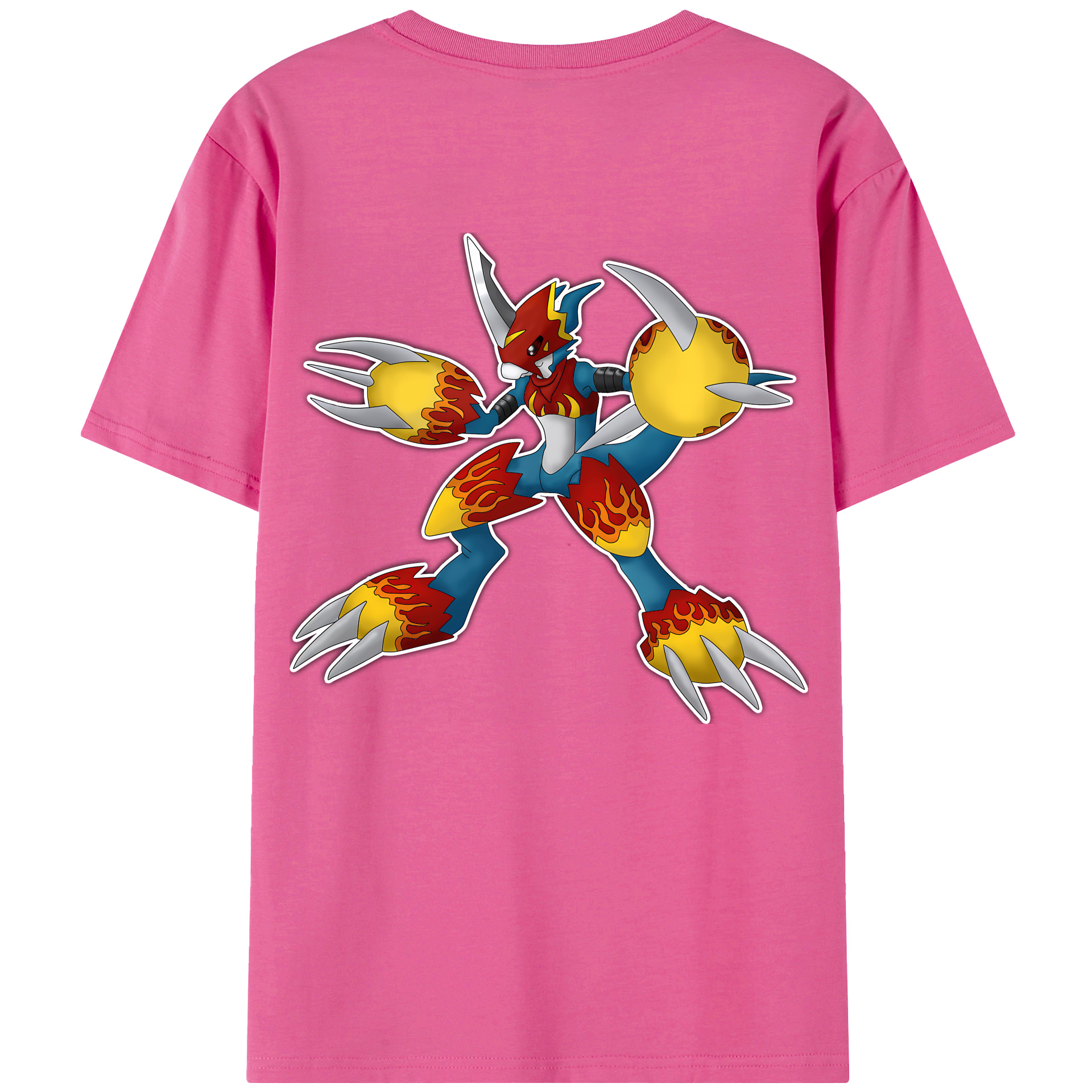 （画像用） Digimon デジタルモンスター/デジモン レディース半袖Tシャツ(バックプリント)