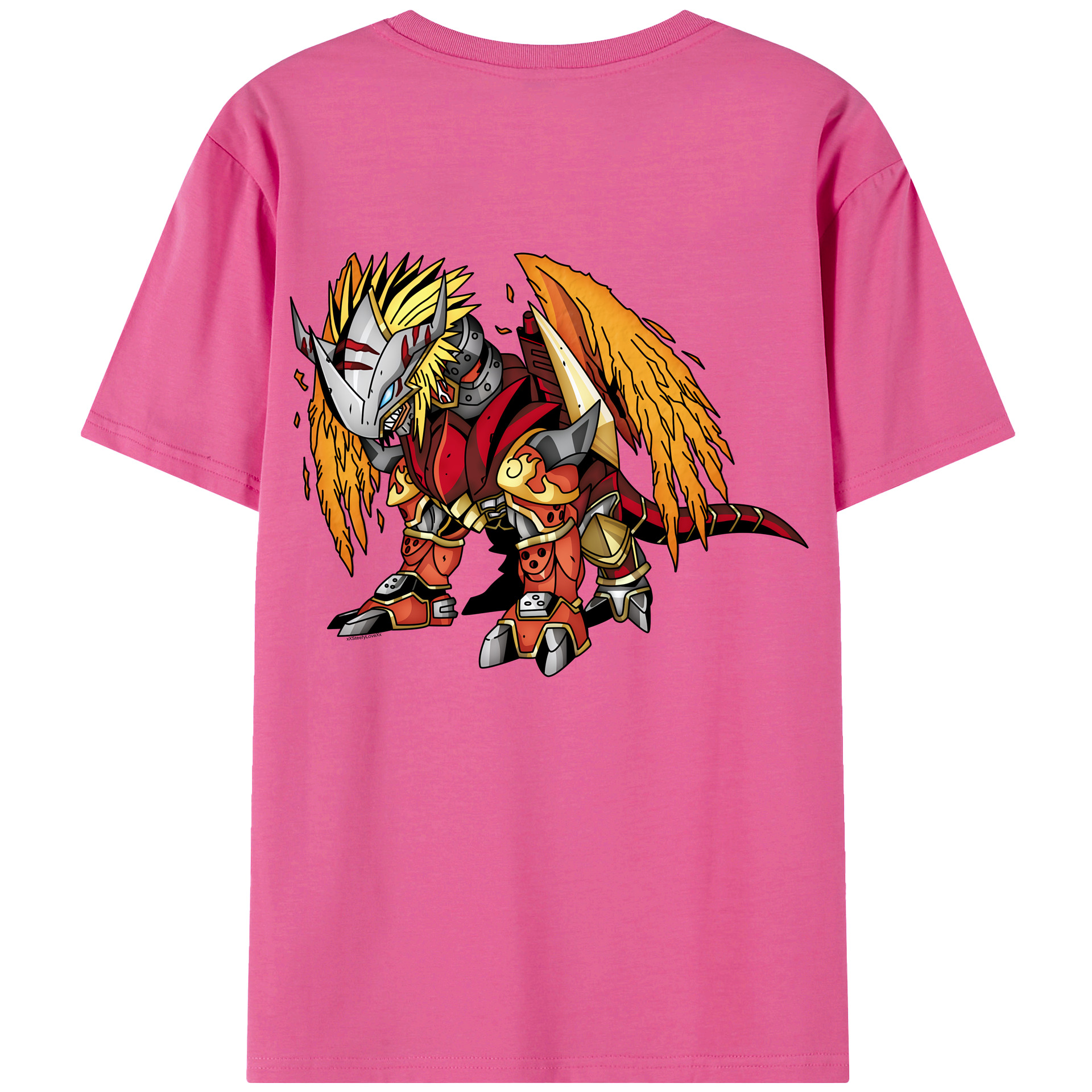 （画像用） Digimon デジタルモンスター/デジモン レディース半袖Tシャツ(バックプリント)
