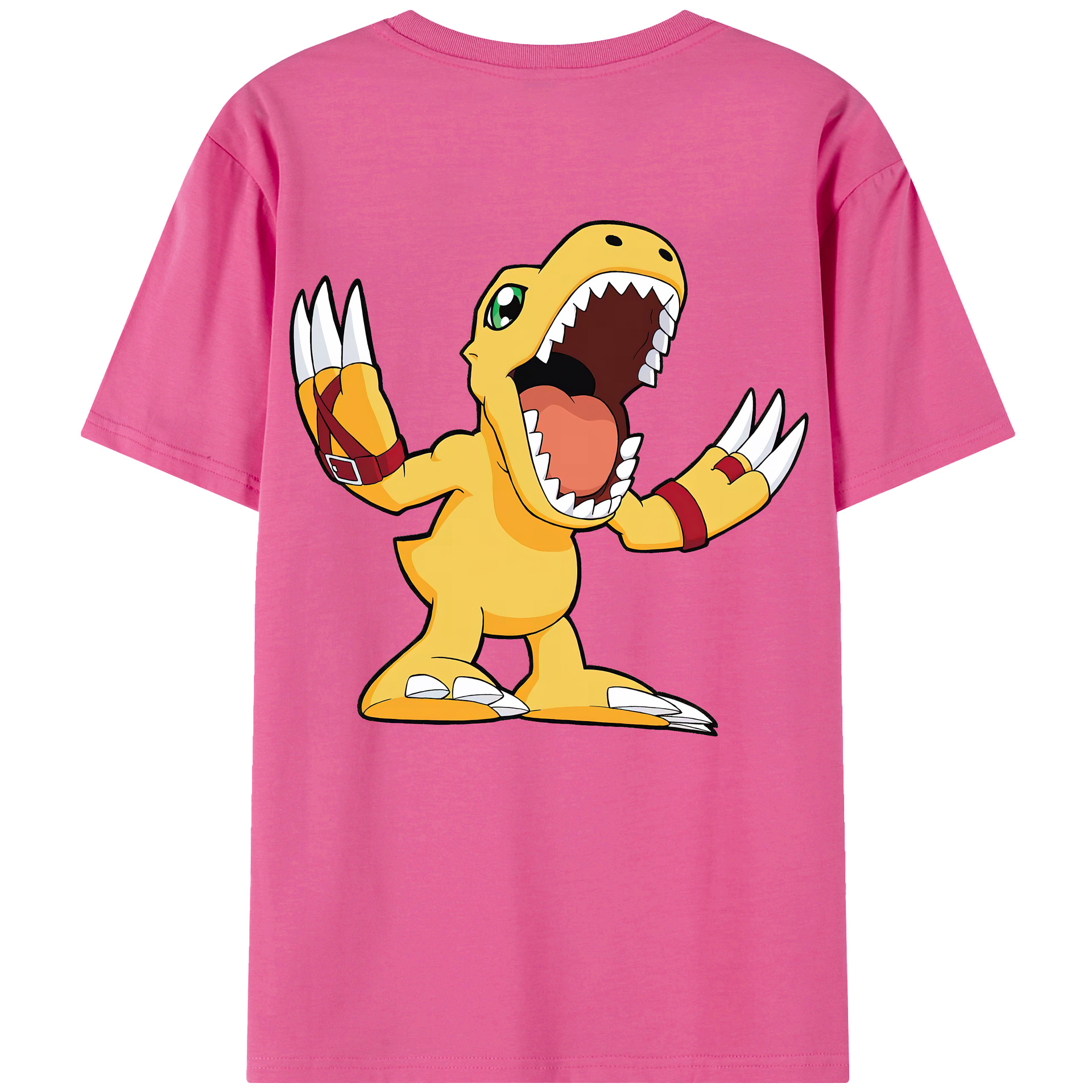 （画像用） Digimon デジタルモンスター/デジモン レディース半袖Tシャツ(バックプリント)