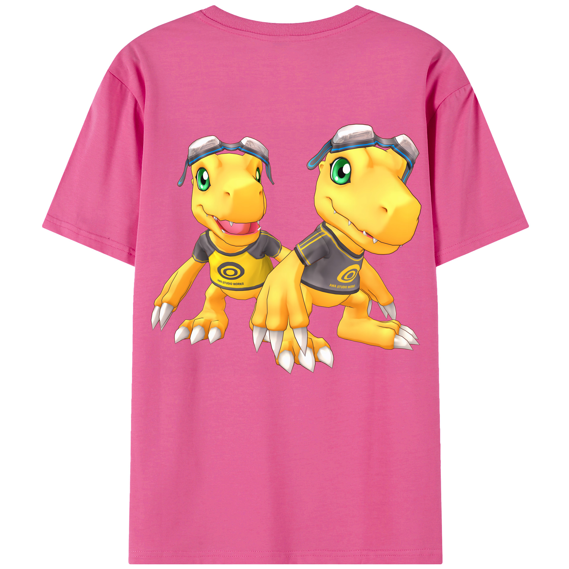 （画像用） Digimon デジタルモンスター/デジモン レディース半袖Tシャツ(バックプリント)