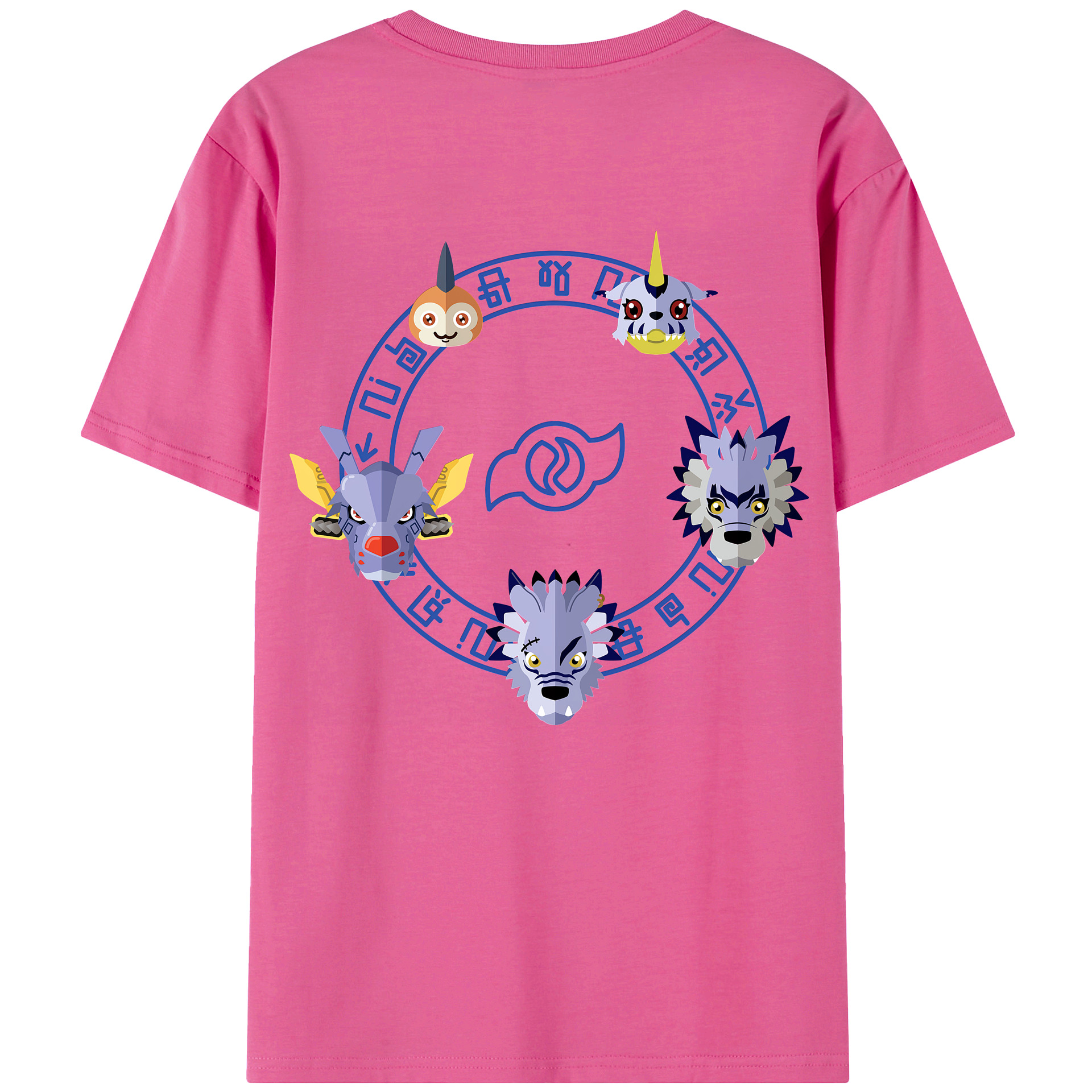 （画像用） Digimon デジタルモンスター/デジモン レディース半袖Tシャツ(バックプリント)