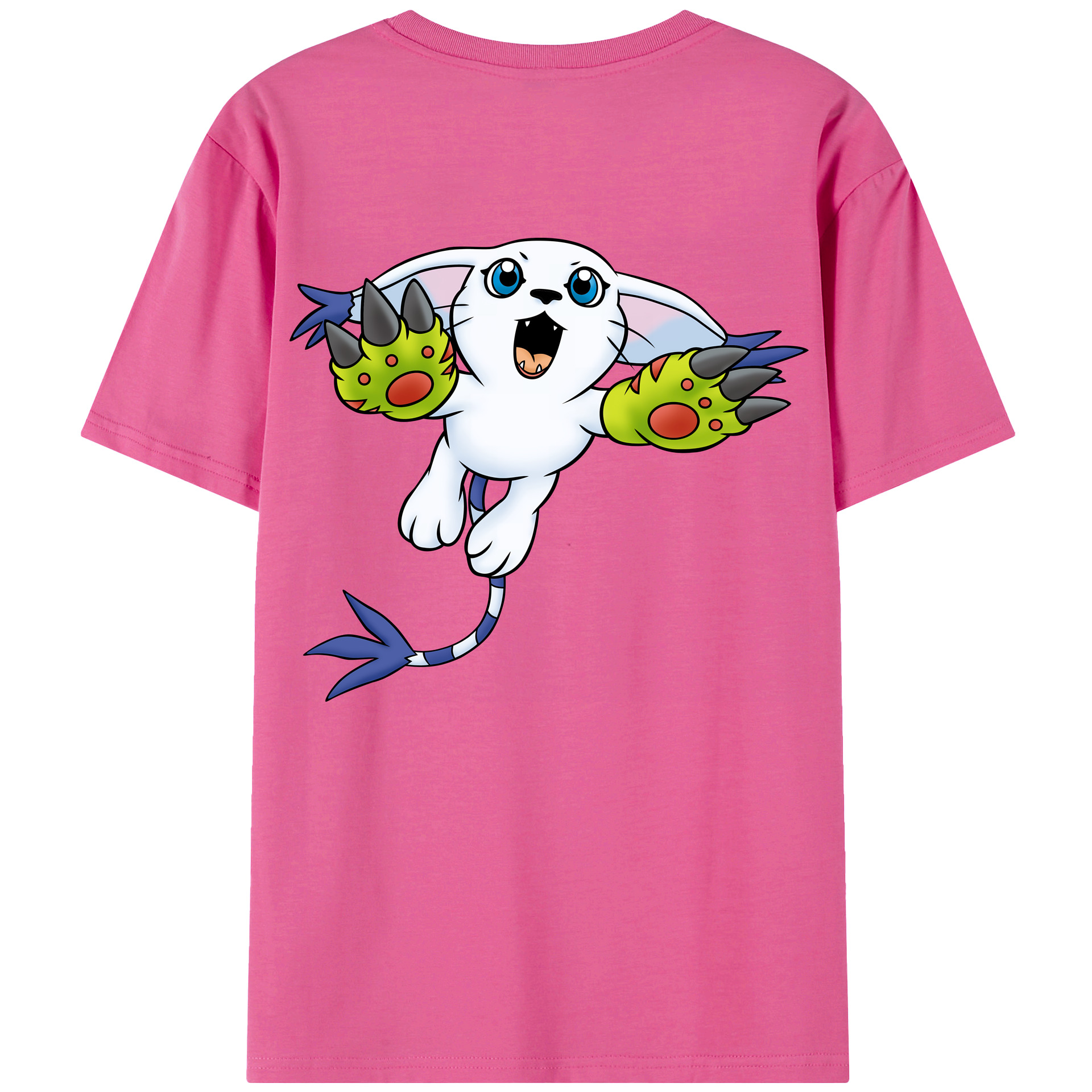 （画像用） Digimon デジタルモンスター/デジモン レディース半袖Tシャツ(バックプリント)