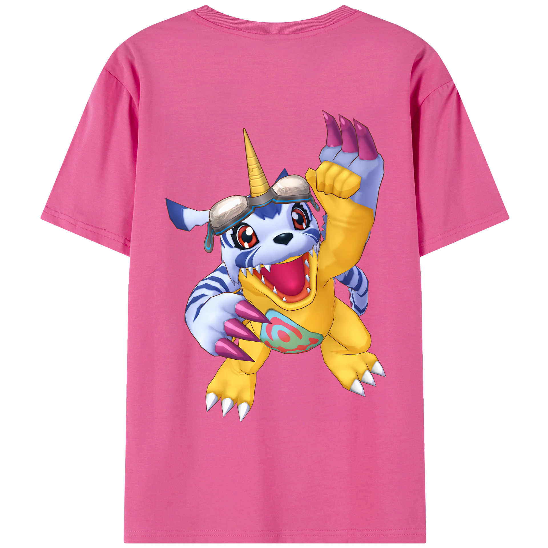 （画像用） Digimon デジタルモンスター/デジモン レディース半袖Tシャツ(バックプリント)