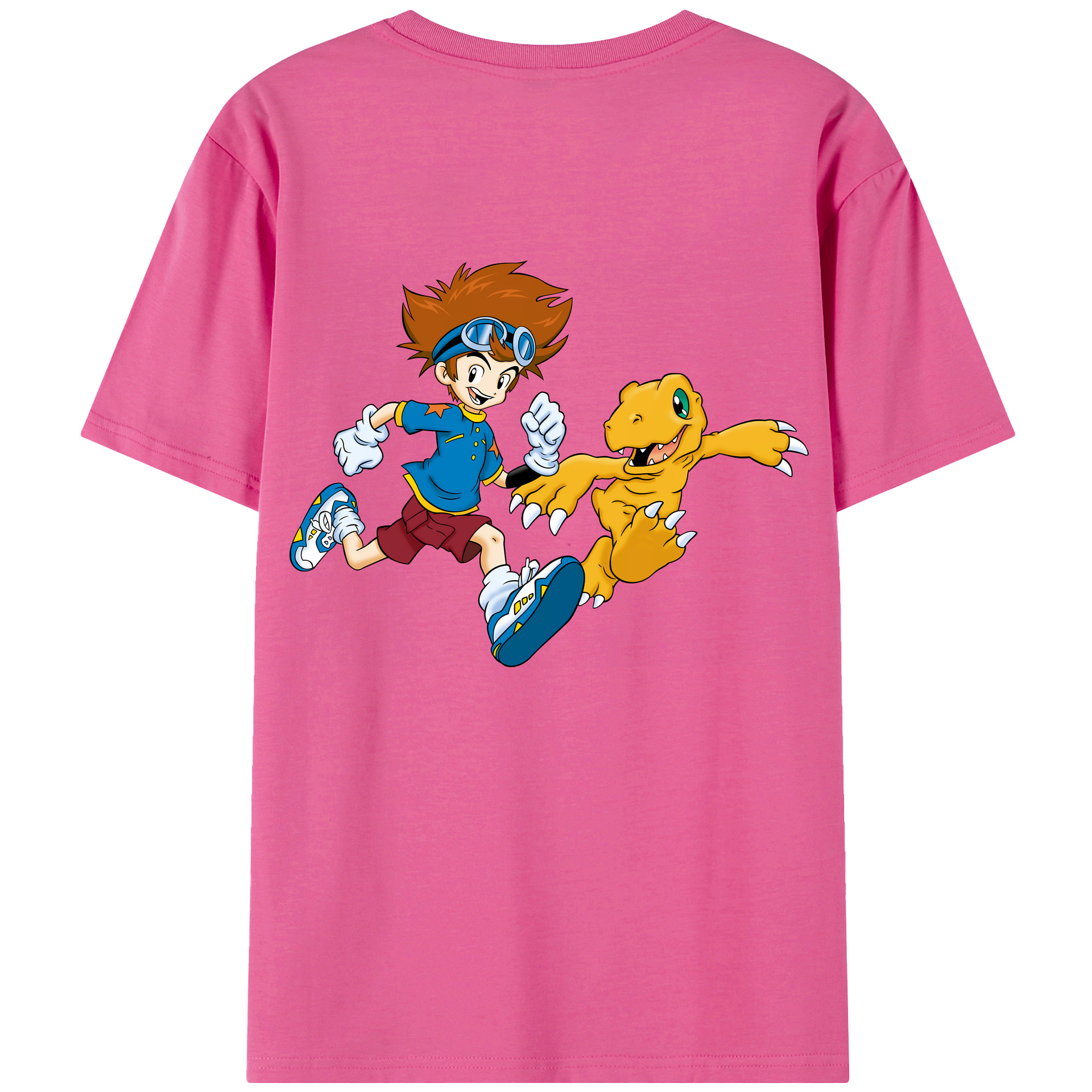（画像用） Digimon デジタルモンスター/デジモン レディース半袖Tシャツ(バックプリント)