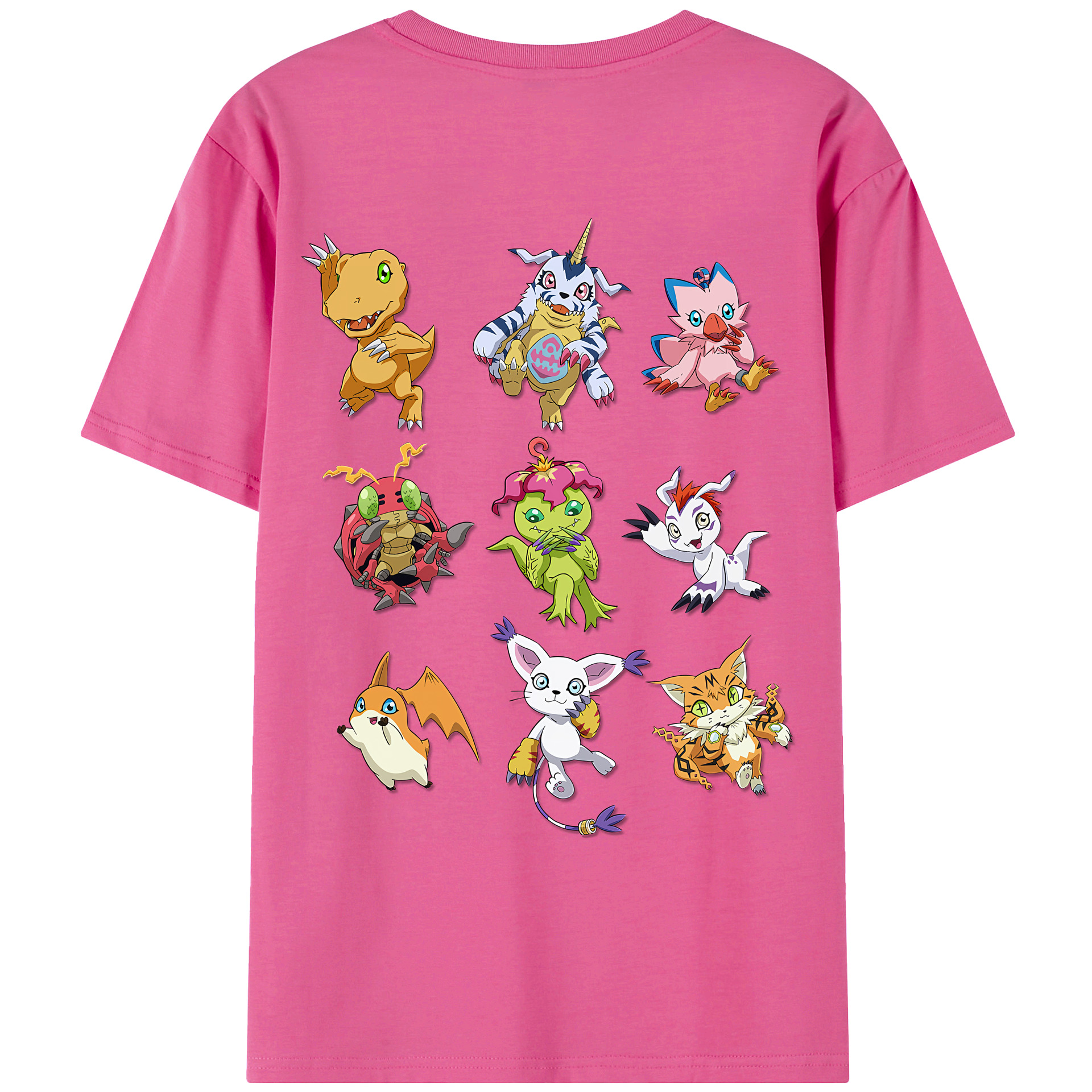 （画像用） Digimon デジタルモンスター/デジモン レディース半袖Tシャツ(バックプリント)