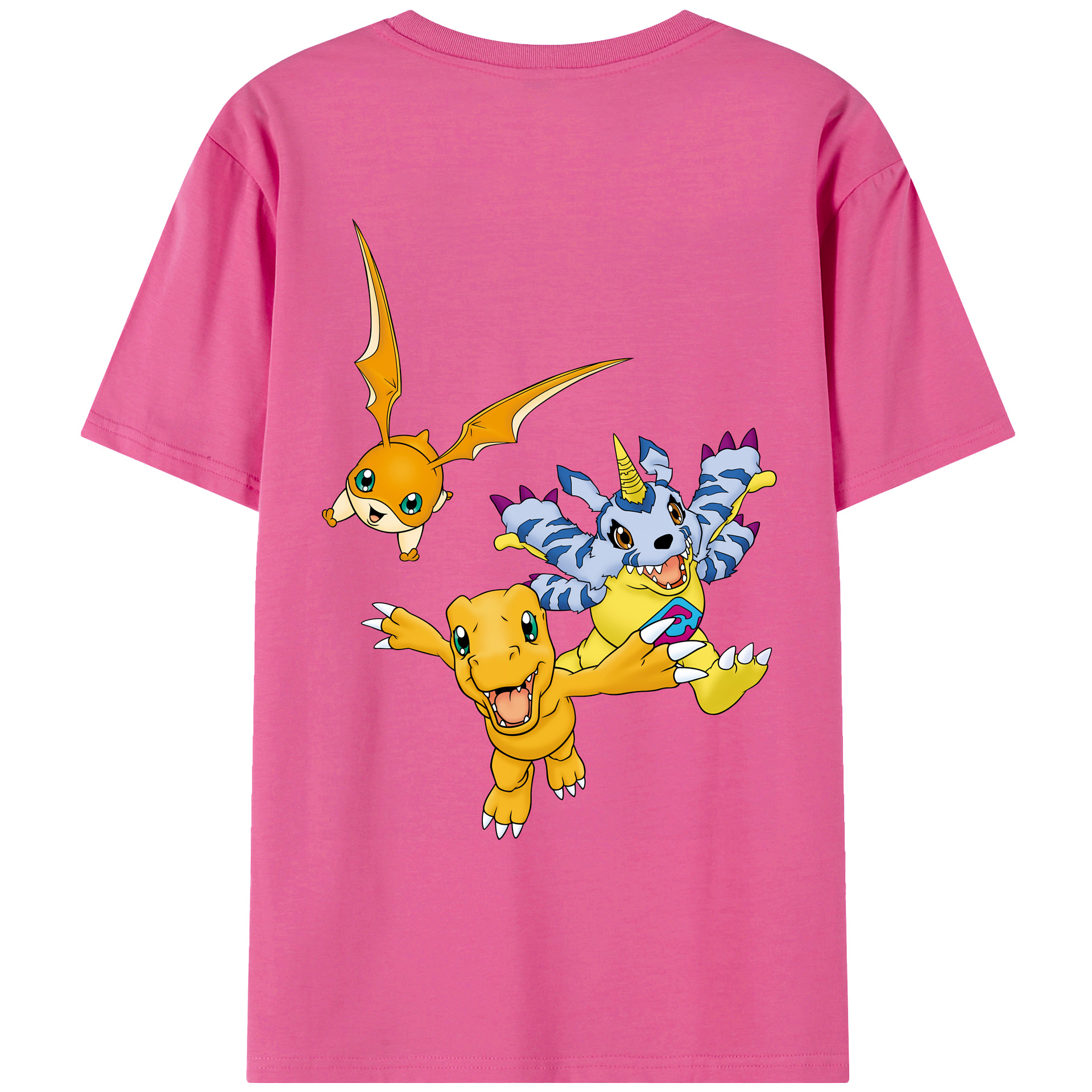 （画像用） Digimon デジタルモンスター/デジモン レディース半袖Tシャツ(バックプリント)