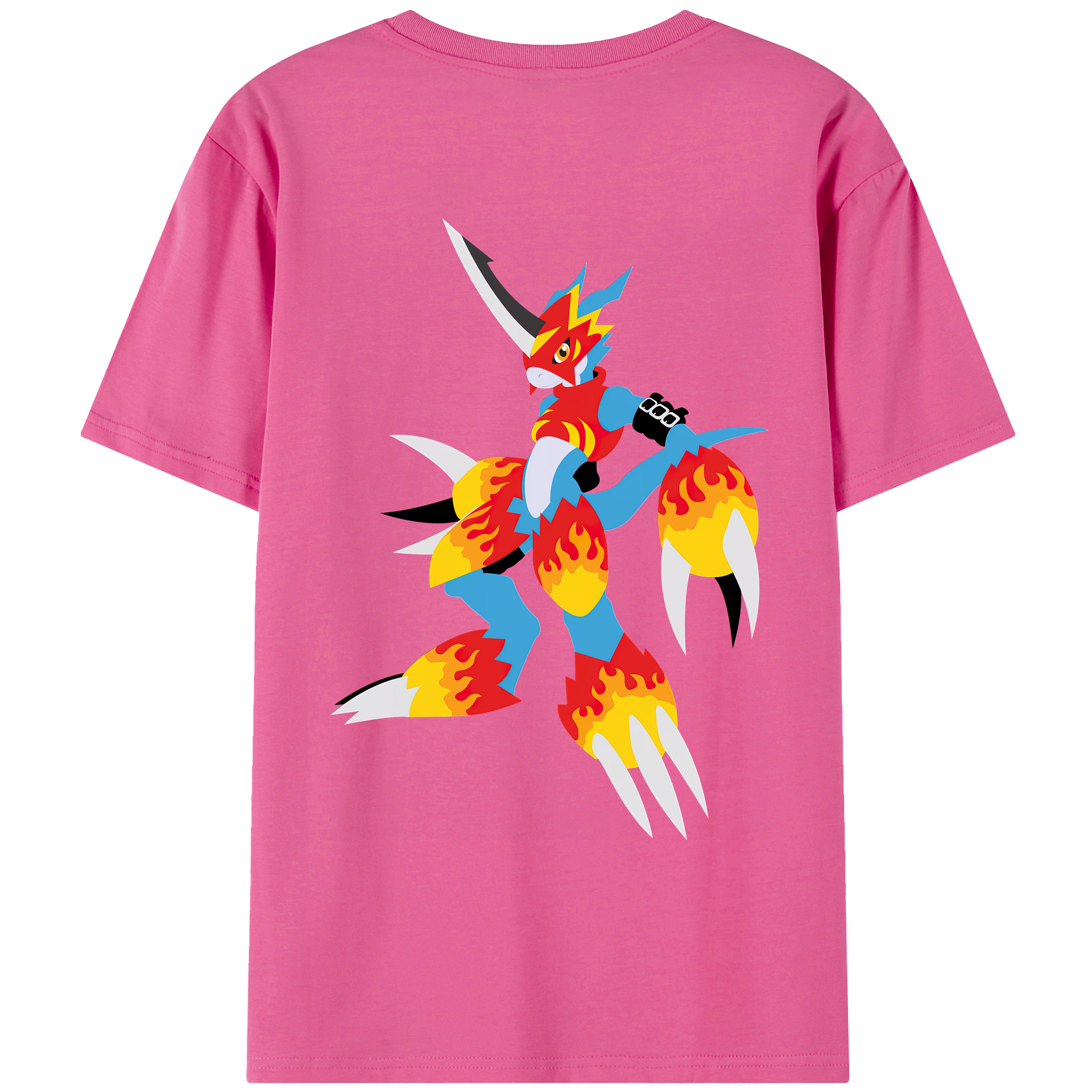 （画像用） Digimon デジタルモンスター/デジモン レディース半袖Tシャツ(バックプリント)