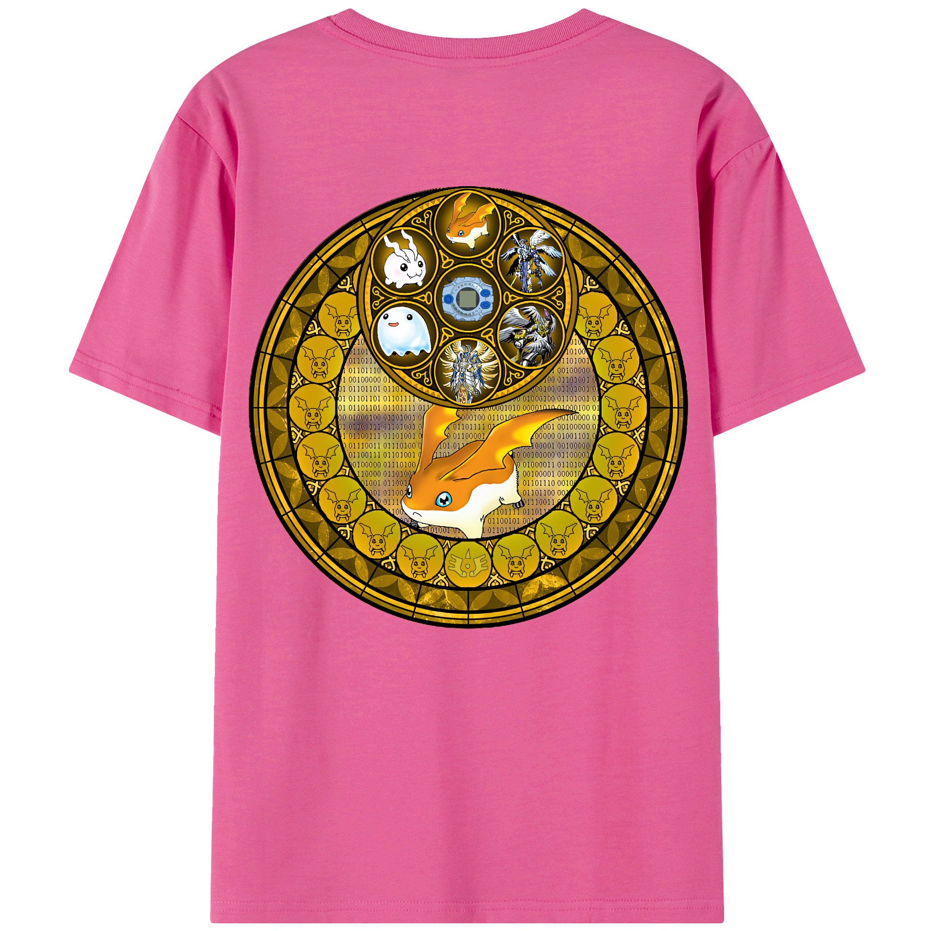 （画像用） Digimon デジタルモンスター/デジモン レディース半袖Tシャツ(バックプリント)