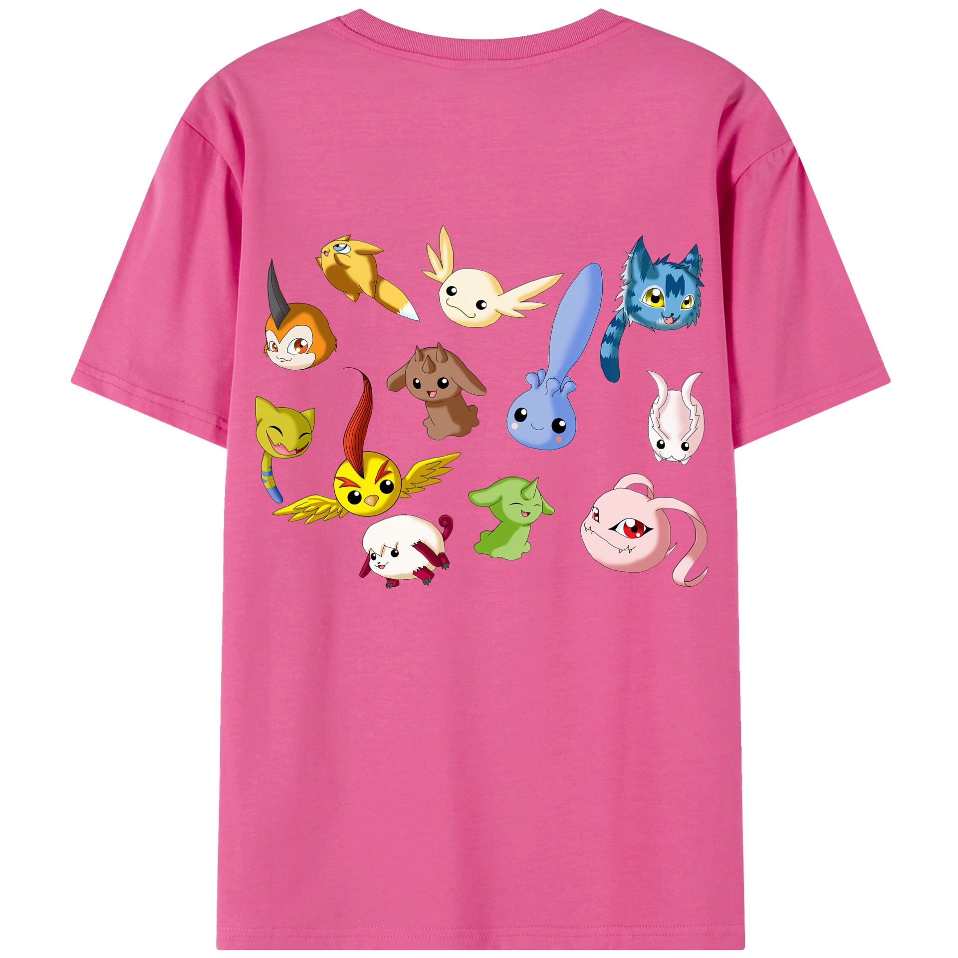 （画像用） Digimon デジタルモンスター/デジモン レディース半袖Tシャツ(バックプリント)