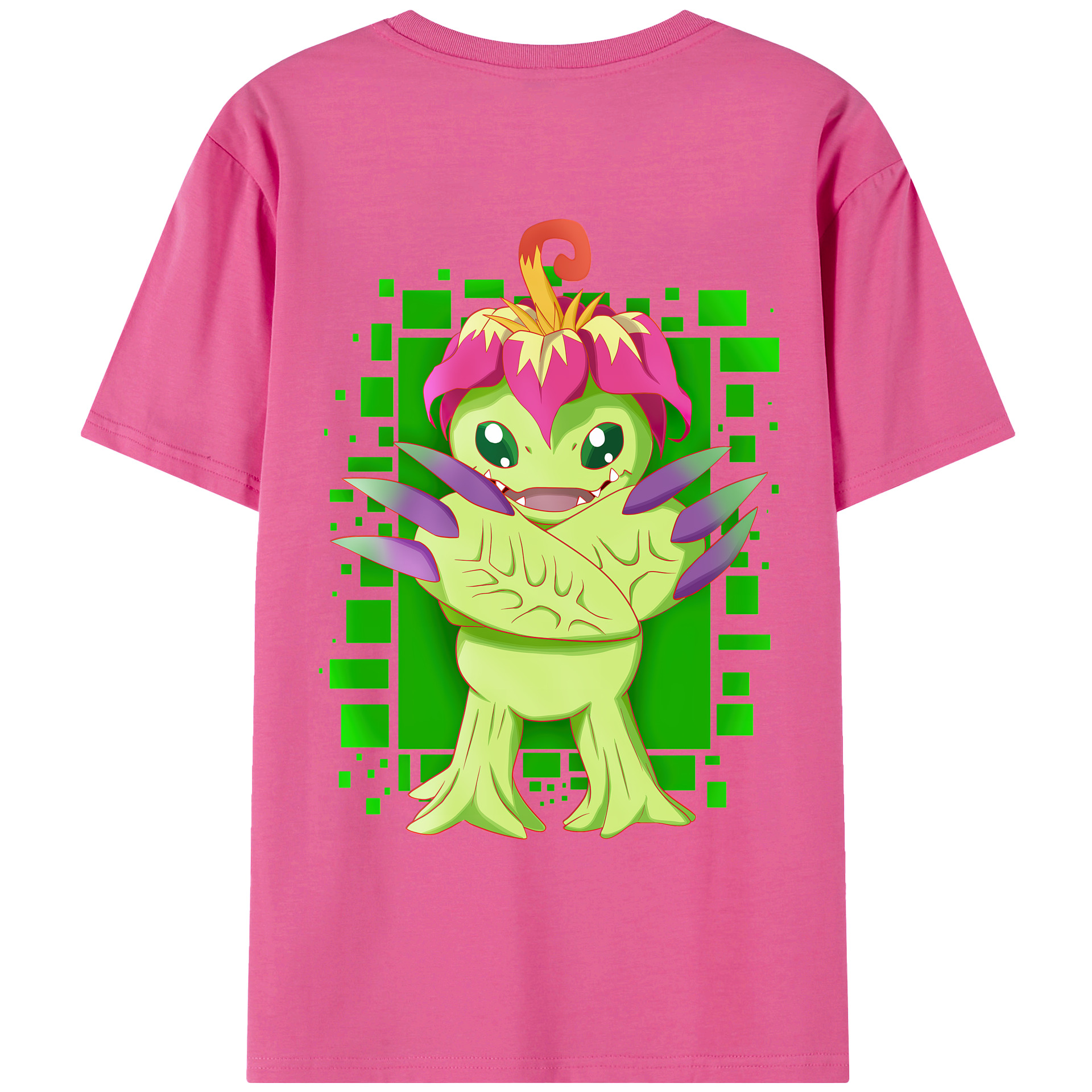 （画像用） Digimon デジタルモンスター/デジモン レディース半袖Tシャツ(バックプリント)