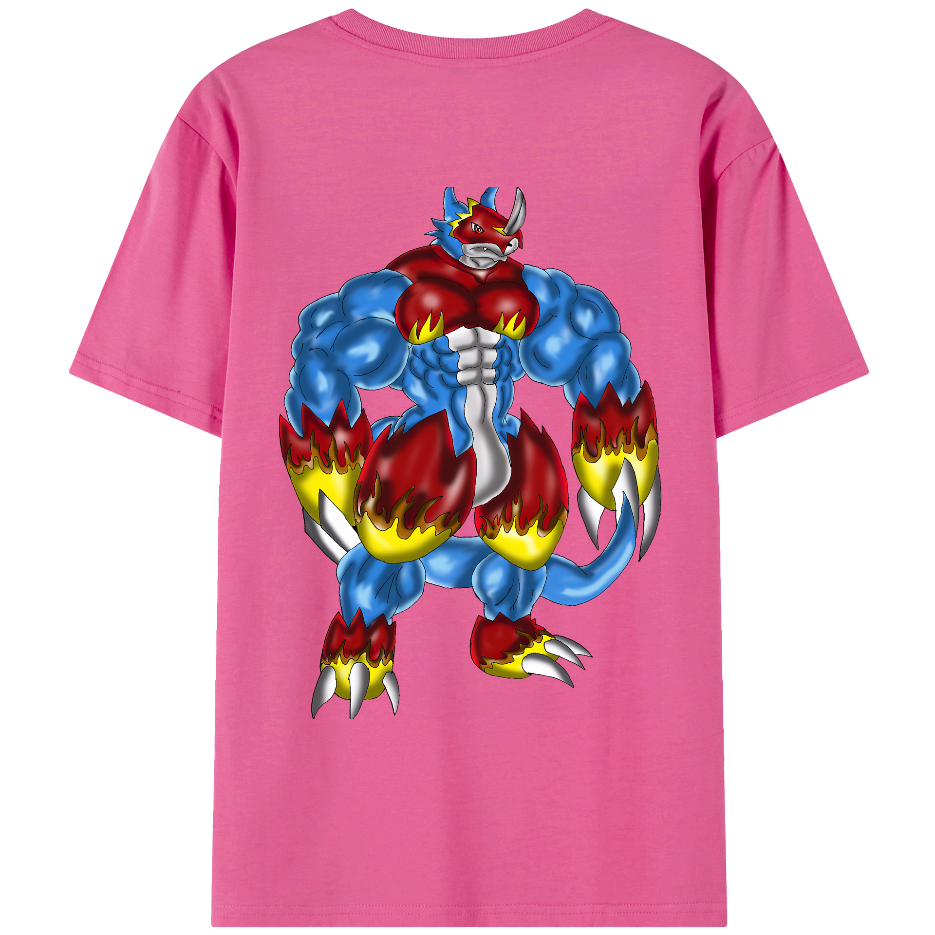 （画像用） Digimon デジタルモンスター/デジモン レディース半袖Tシャツ(バックプリント)