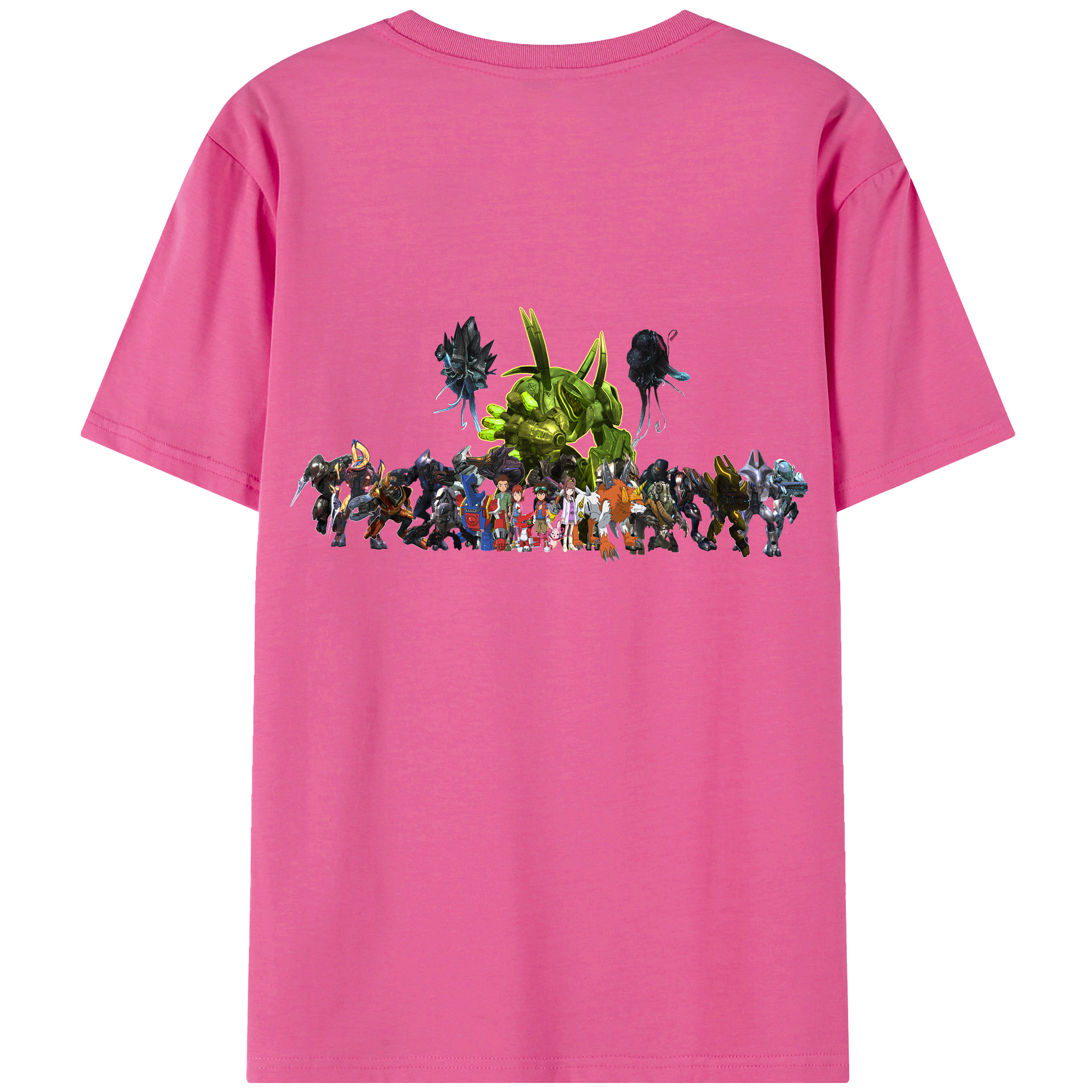 （画像用） Digimon デジタルモンスター/デジモン レディース半袖Tシャツ(バックプリント)