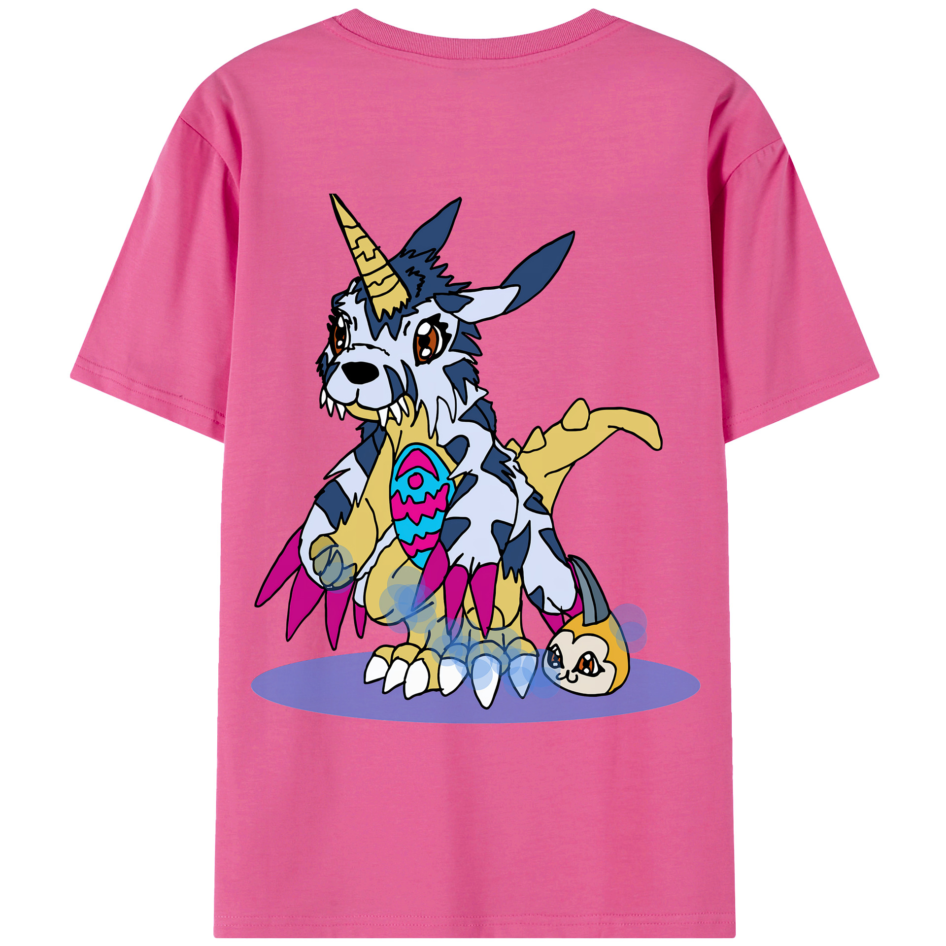 （画像用） Digimon デジタルモンスター/デジモン レディース半袖Tシャツ(バックプリント)