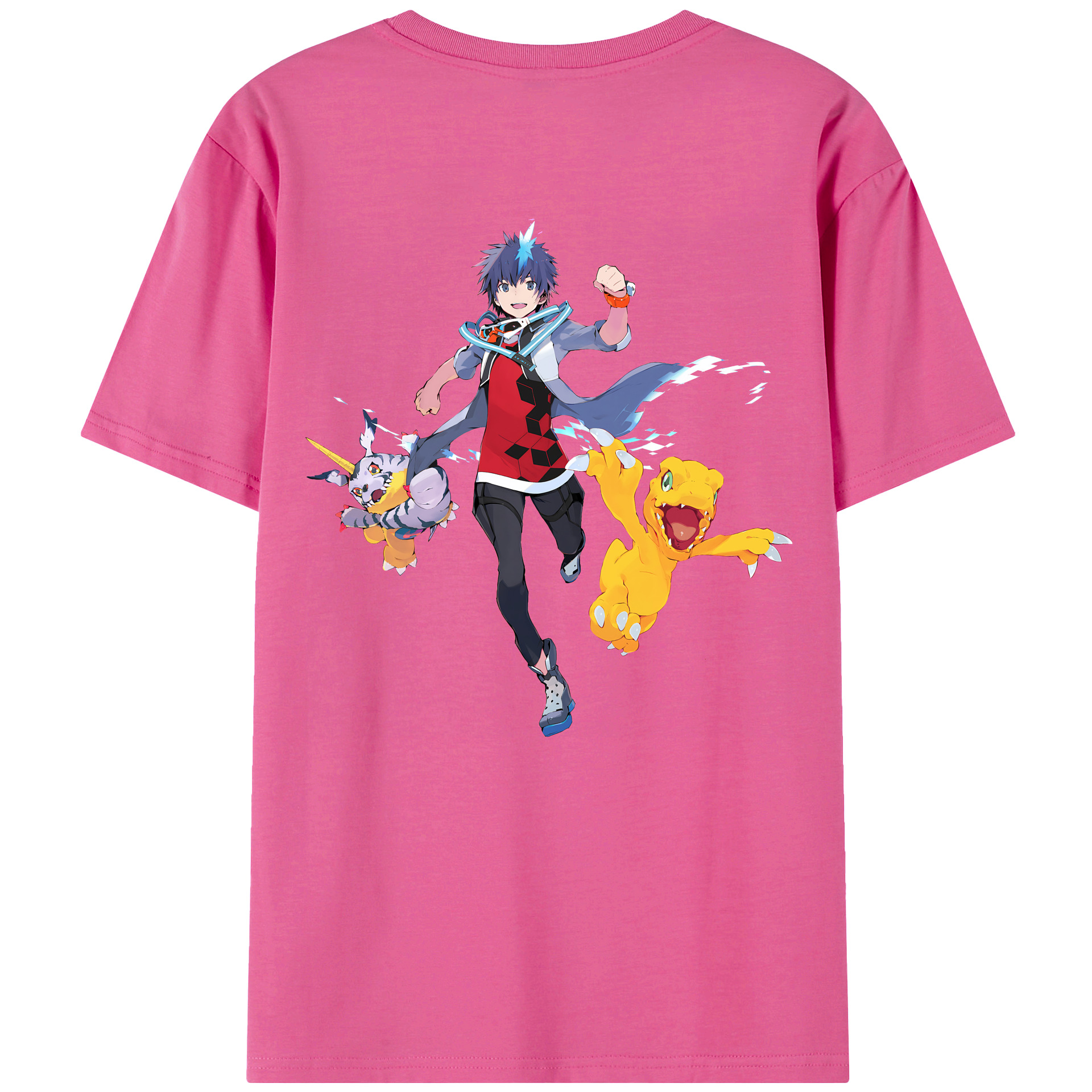 （画像用） Digimon デジタルモンスター/デジモン レディース半袖Tシャツ(バックプリント)