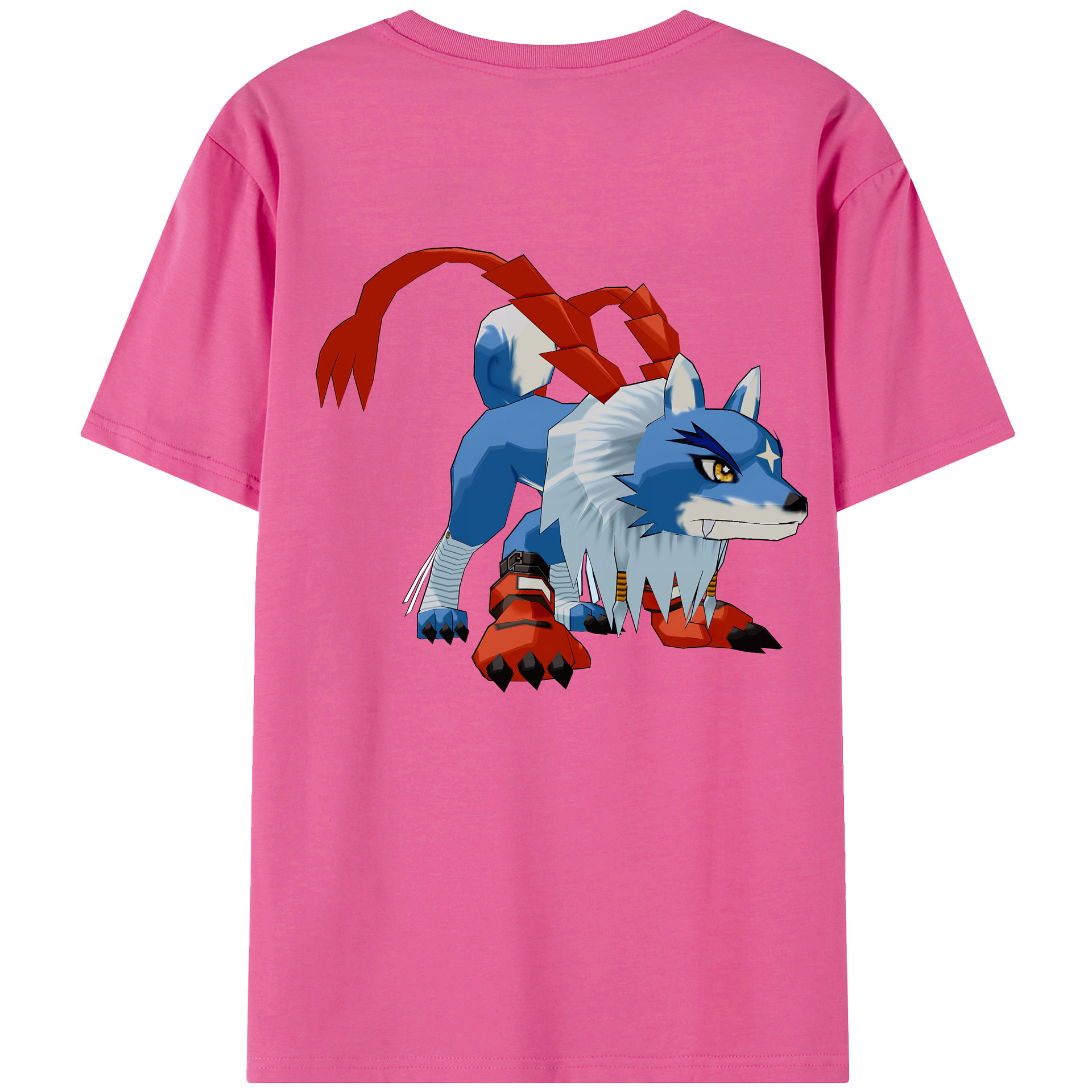 （画像用） Digimon デジタルモンスター/デジモン レディース半袖Tシャツ(バックプリント)