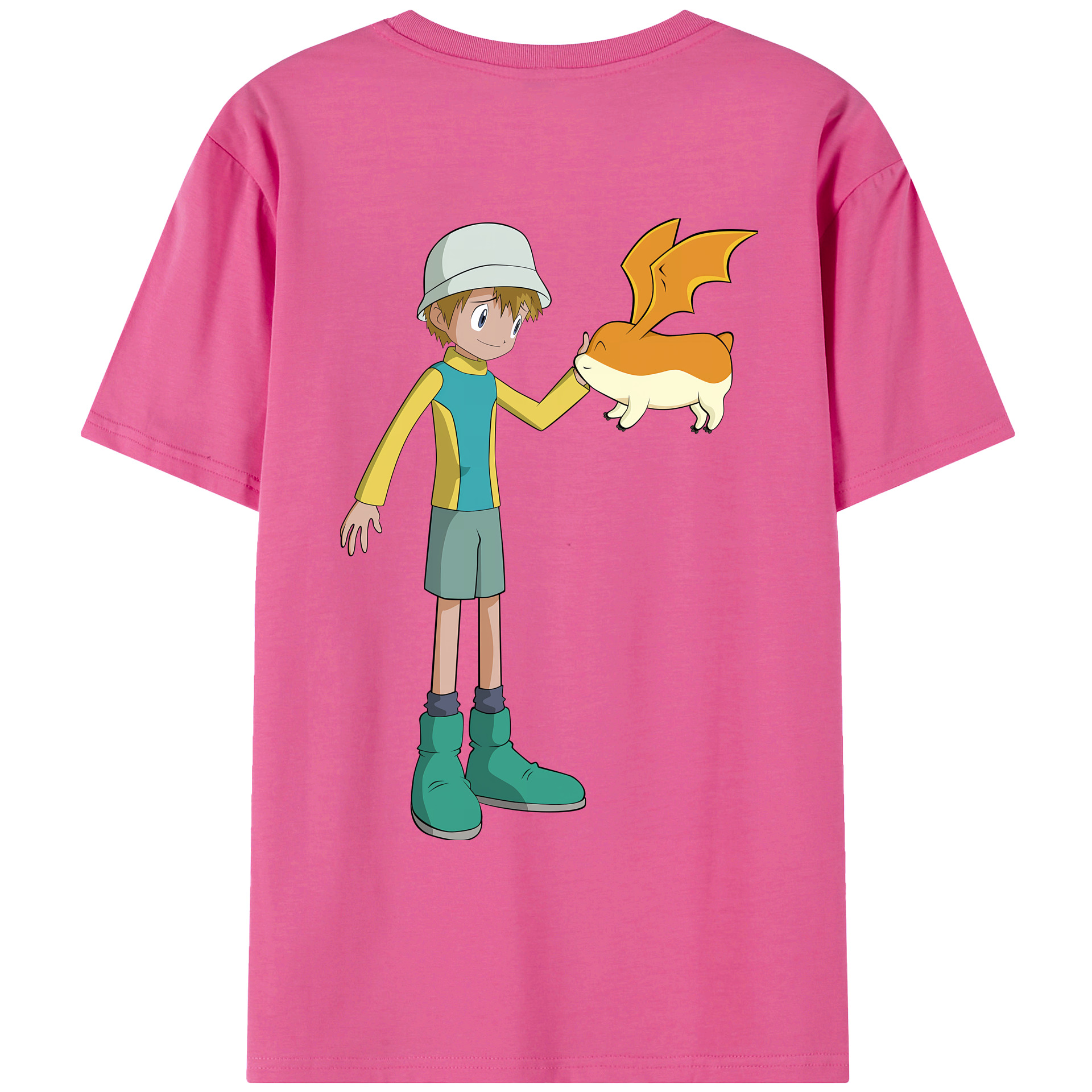 （画像用） Digimon デジタルモンスター/デジモン レディース半袖Tシャツ(バックプリント)
