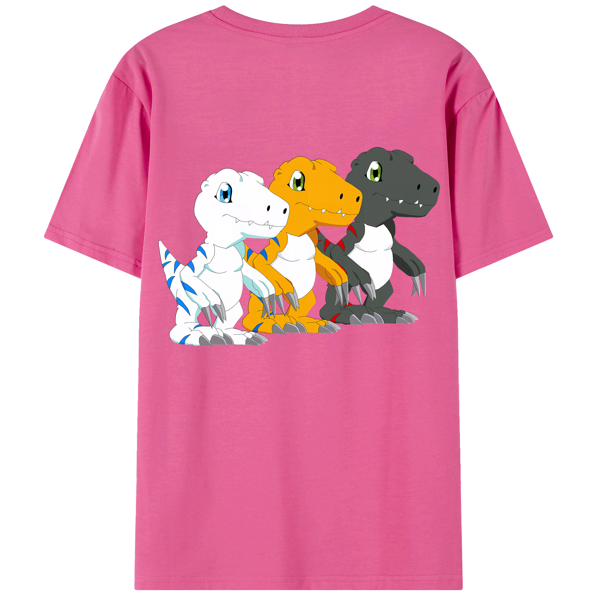 （画像用） Digimon デジタルモンスター/デジモン レディース半袖Tシャツ(バックプリント)