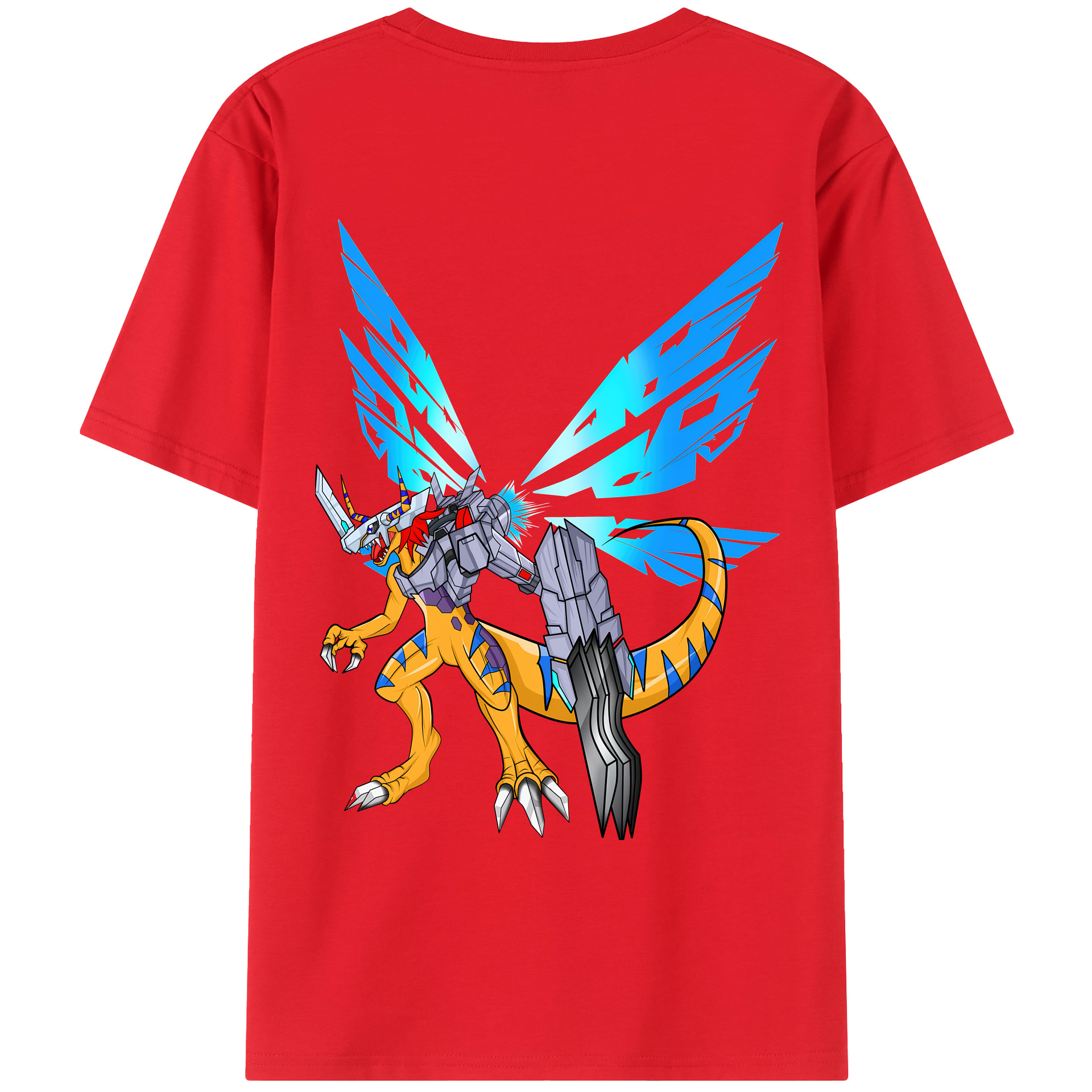 （画像用） Digimon デジタルモンスター/デジモン レディース半袖Tシャツ(バックプリント)