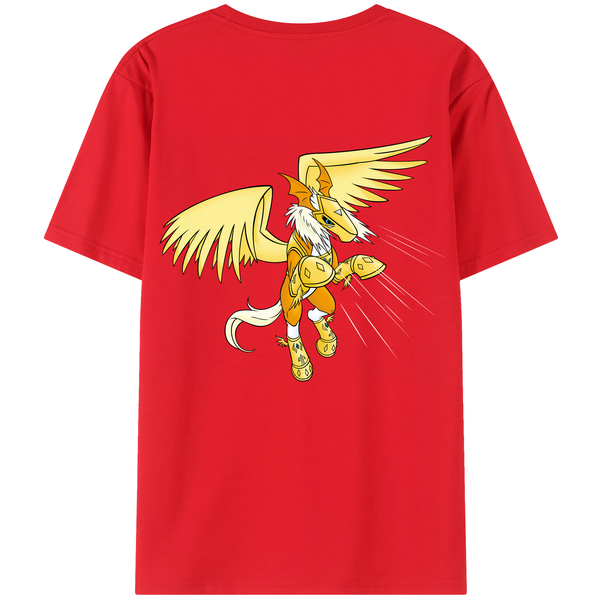 （画像用） Digimon デジタルモンスター/デジモン レディース半袖Tシャツ(バックプリント)