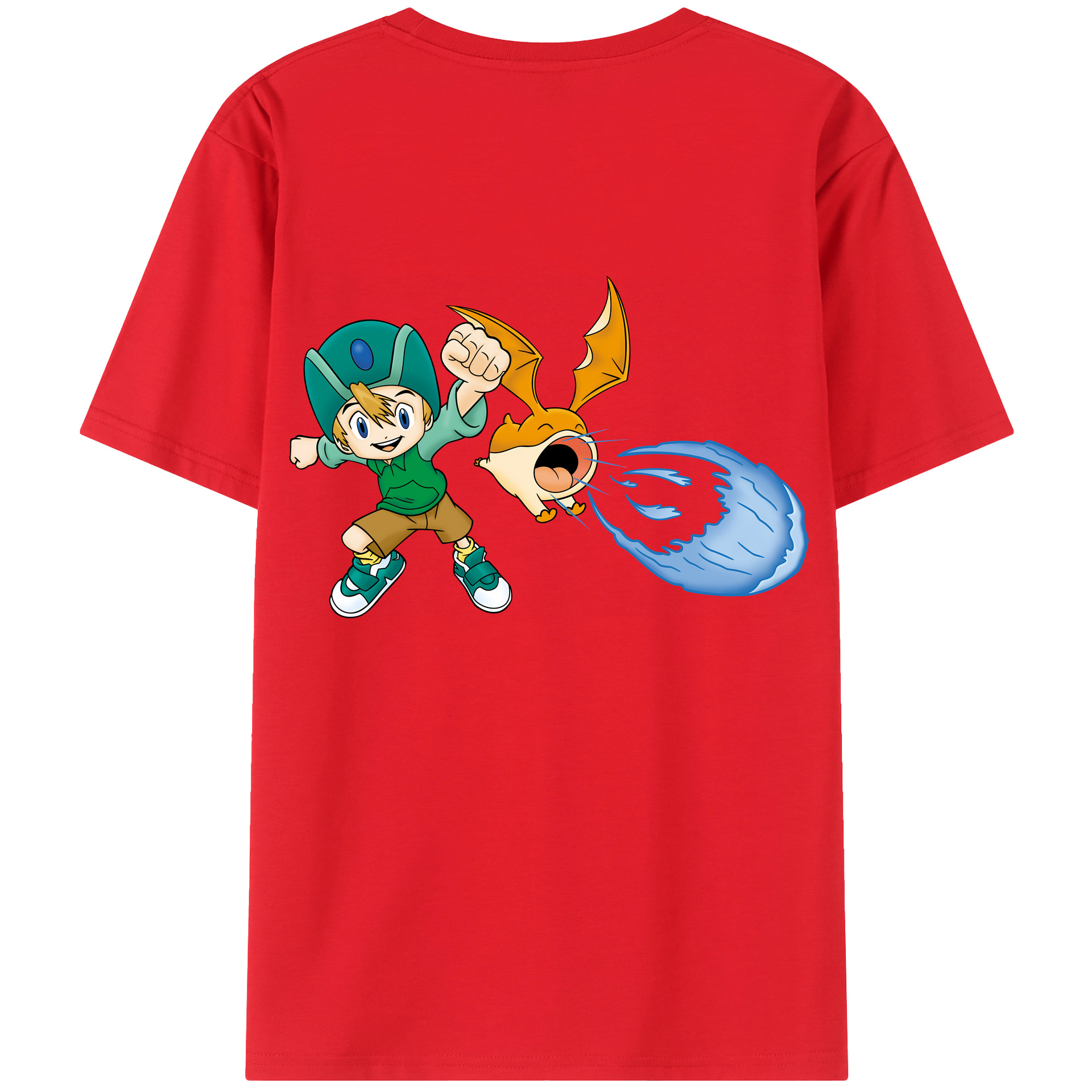 （画像用） Digimon デジタルモンスター/デジモン レディース半袖Tシャツ(バックプリント)