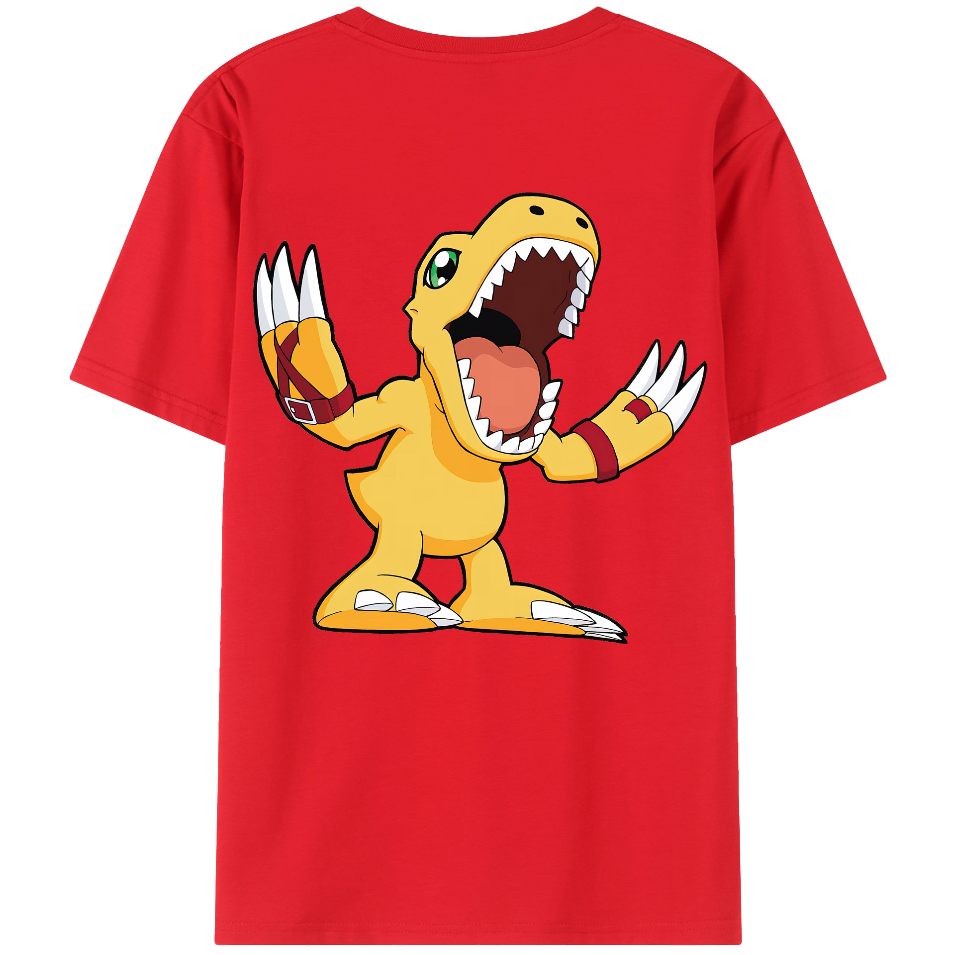 （画像用） Digimon デジタルモンスター/デジモン レディース半袖Tシャツ(バックプリント)
