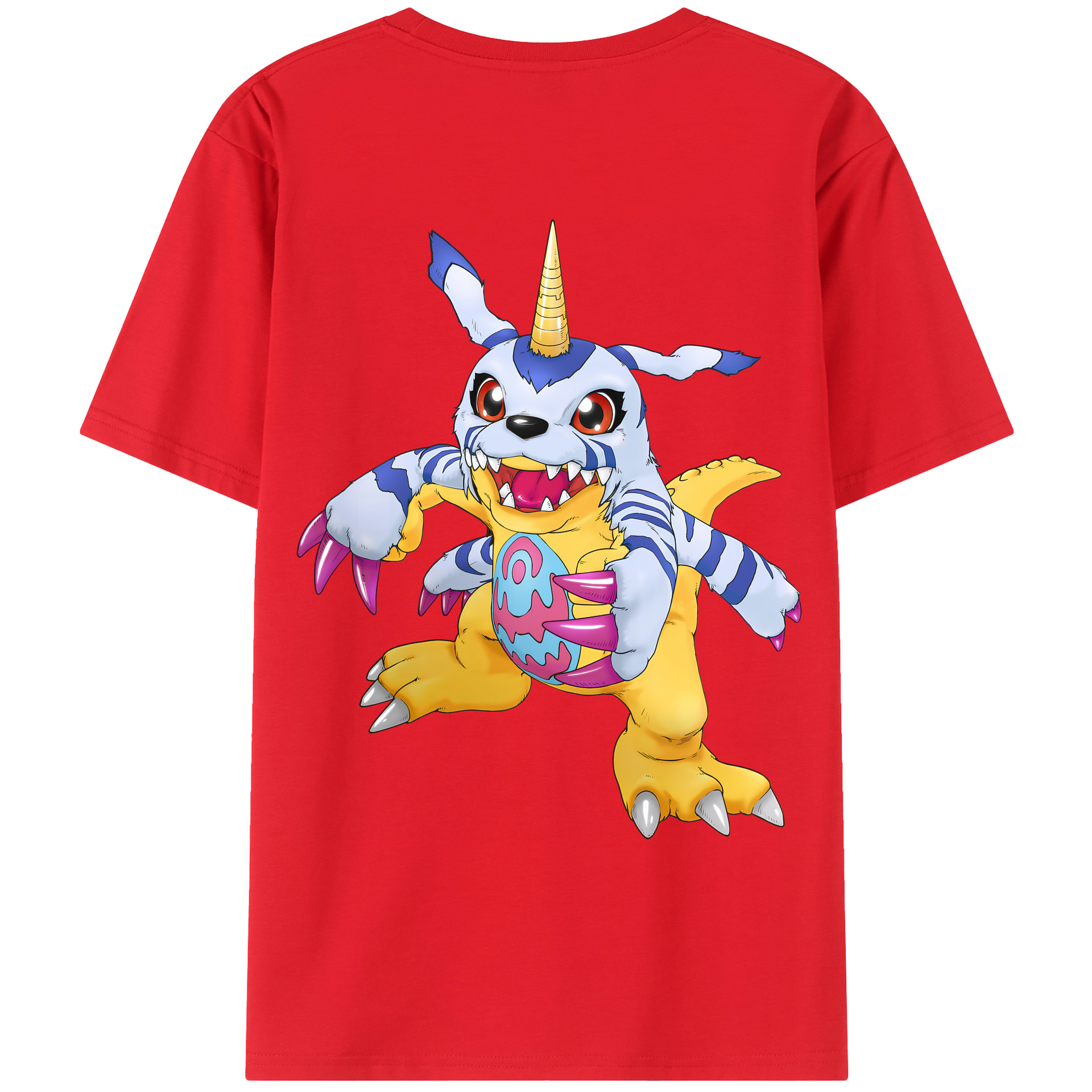 （画像用） Digimon デジタルモンスター/デジモン レディース半袖Tシャツ(バックプリント)