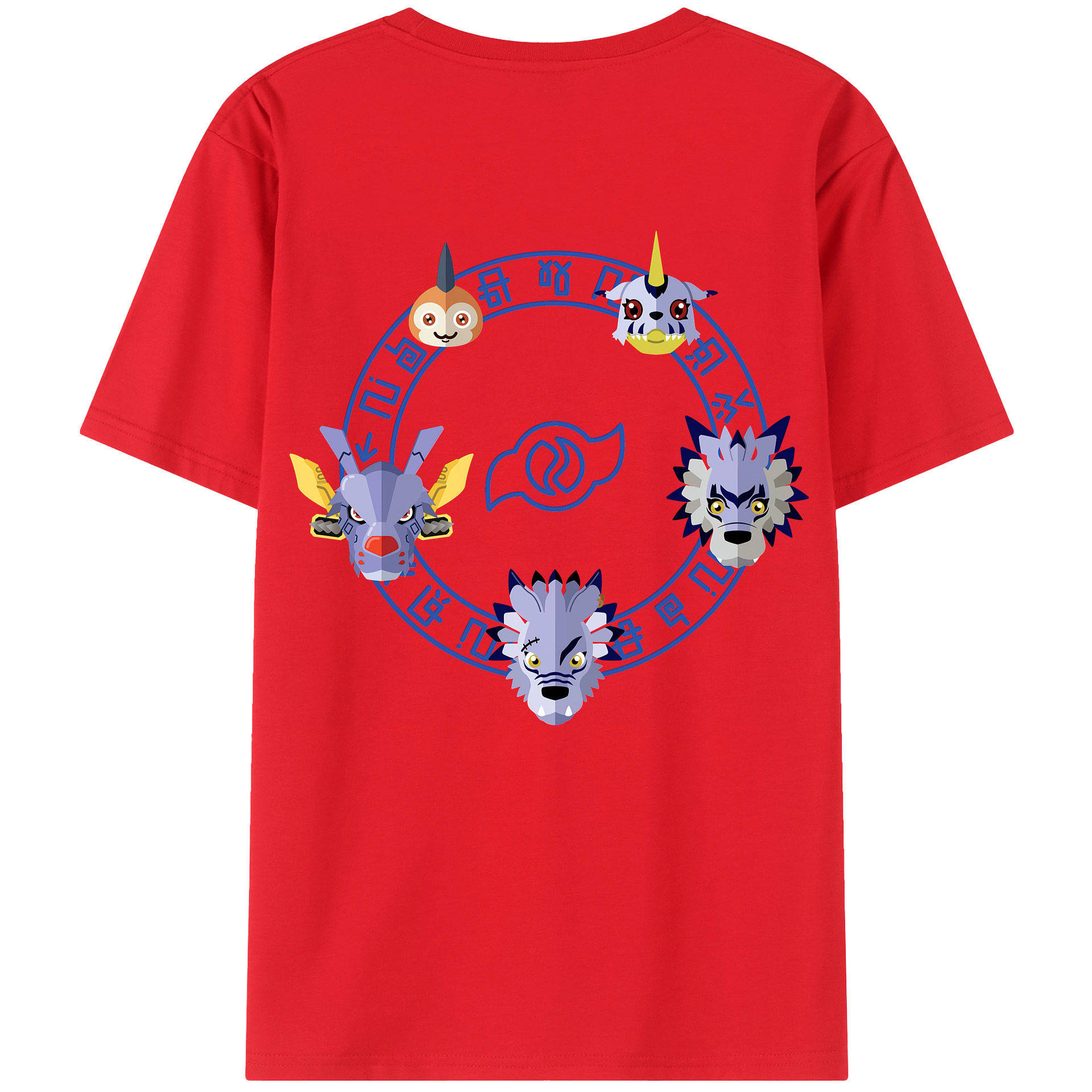 （画像用） Digimon デジタルモンスター/デジモン レディース半袖Tシャツ(バックプリント)