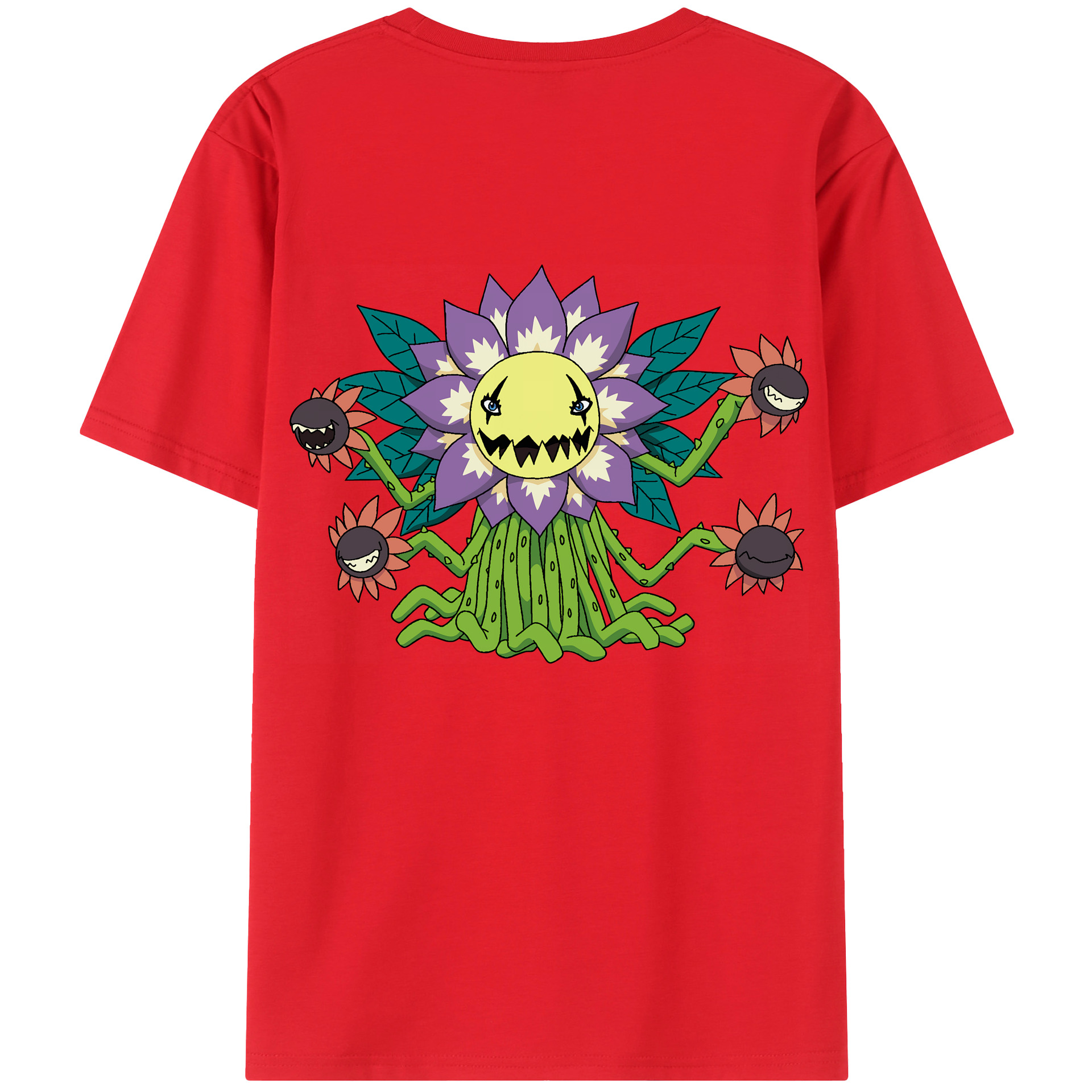 （画像用） Digimon デジタルモンスター/デジモン レディース半袖Tシャツ(バックプリント)