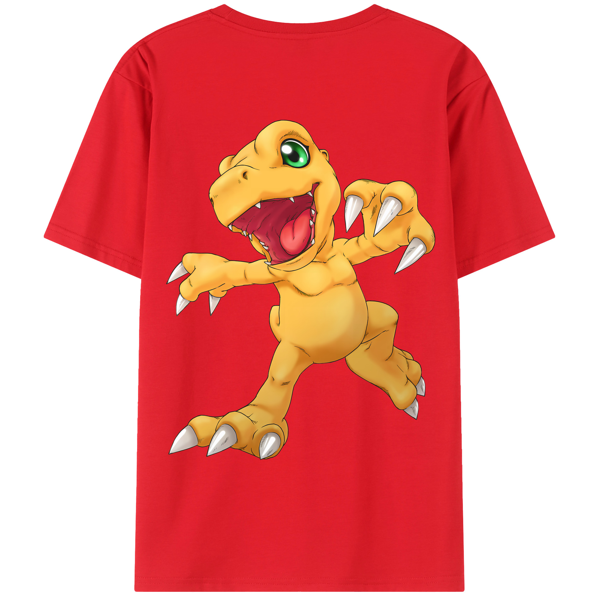 （画像用） Digimon デジタルモンスター/デジモン レディース半袖Tシャツ(バックプリント)