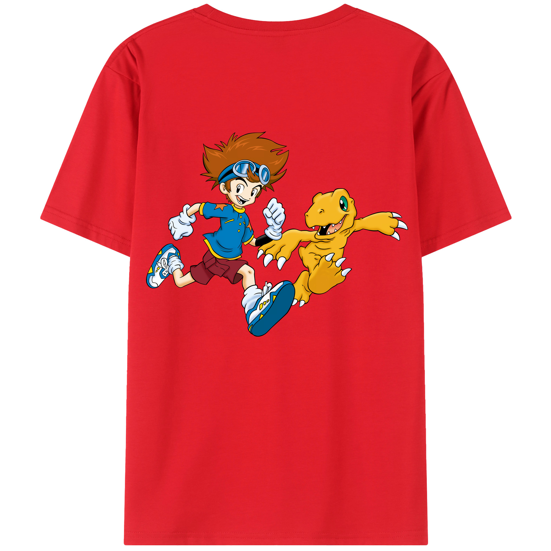 （画像用） Digimon デジタルモンスター/デジモン レディース半袖Tシャツ(バックプリント)