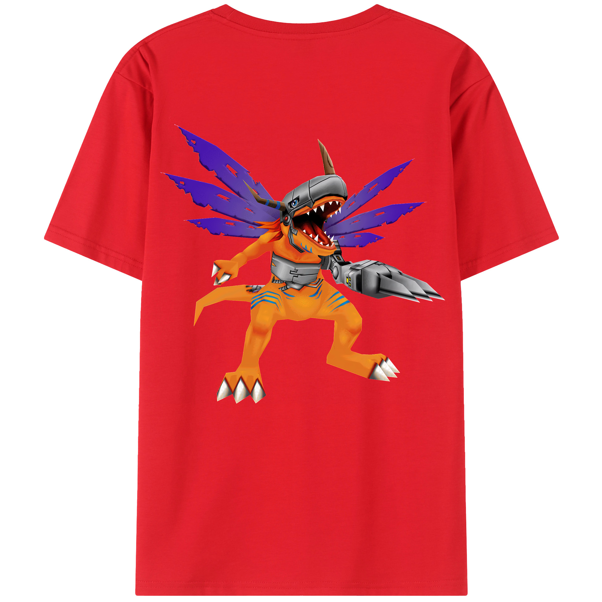 （画像用） Digimon デジタルモンスター/デジモン レディース半袖Tシャツ(バックプリント)