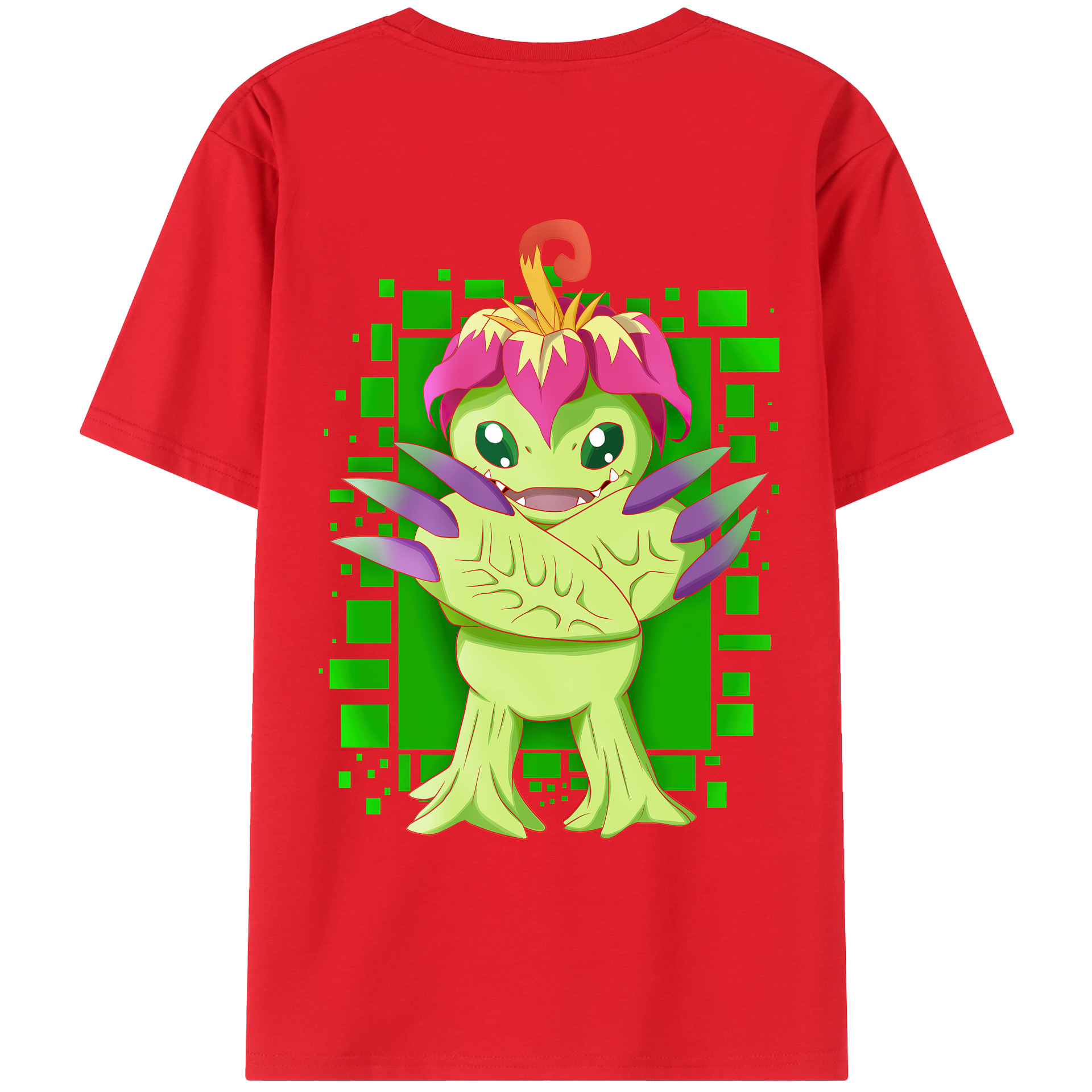 （画像用） Digimon デジタルモンスター/デジモン レディース半袖Tシャツ(バックプリント)
