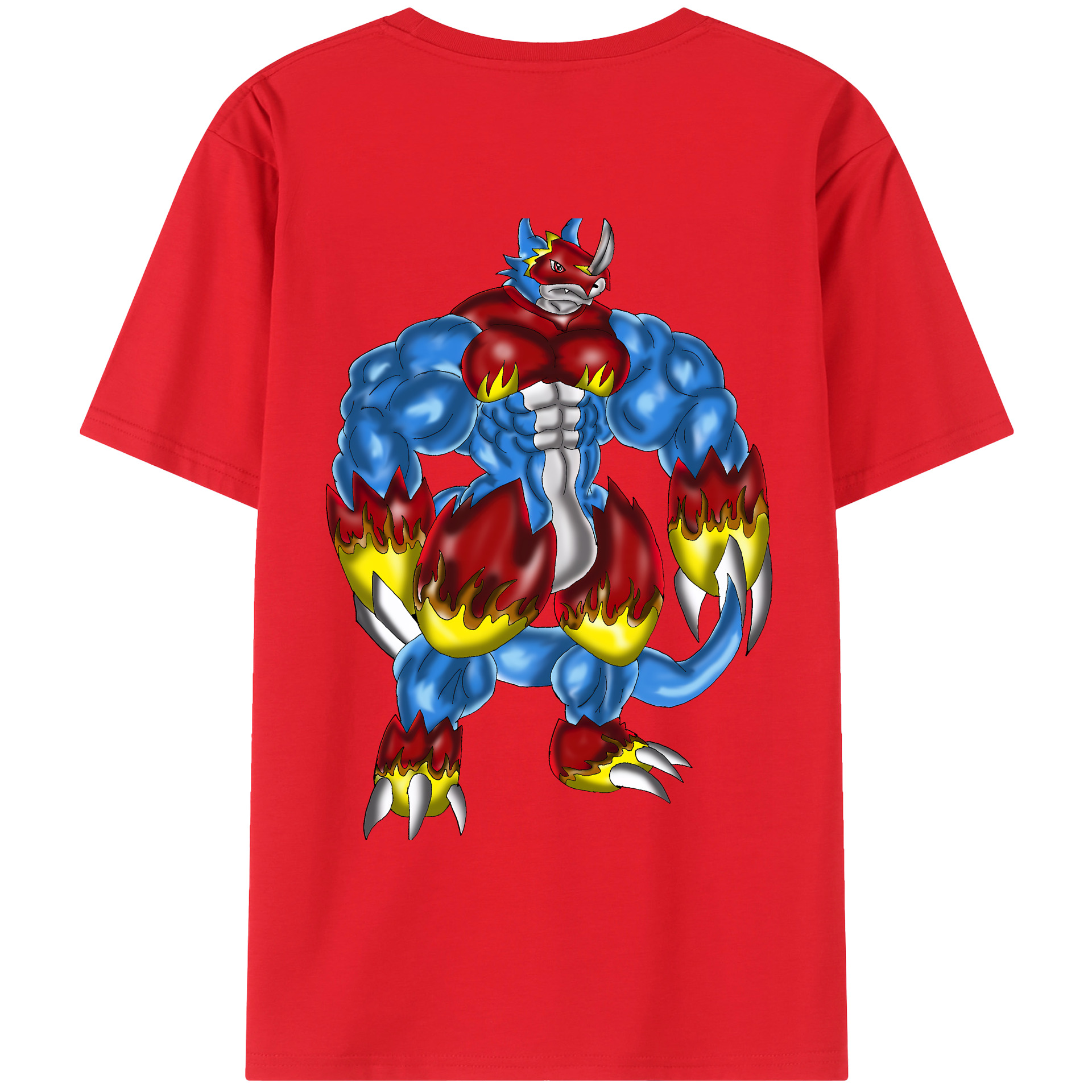 （画像用） Digimon デジタルモンスター/デジモン レディース半袖Tシャツ(バックプリント)