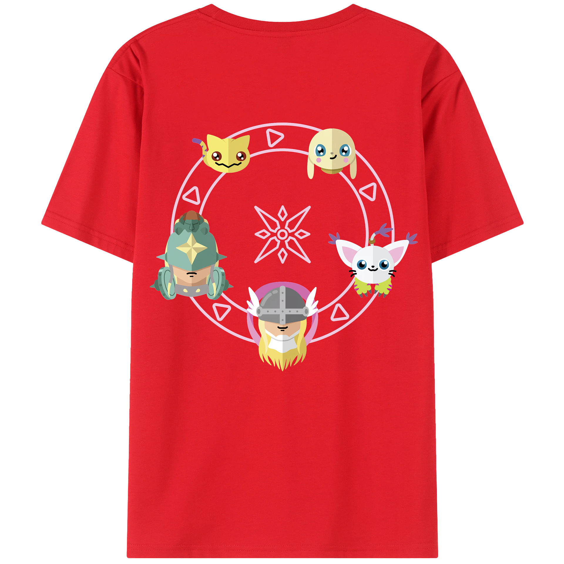 （画像用） Digimon デジタルモンスター/デジモン レディース半袖Tシャツ(バックプリント)