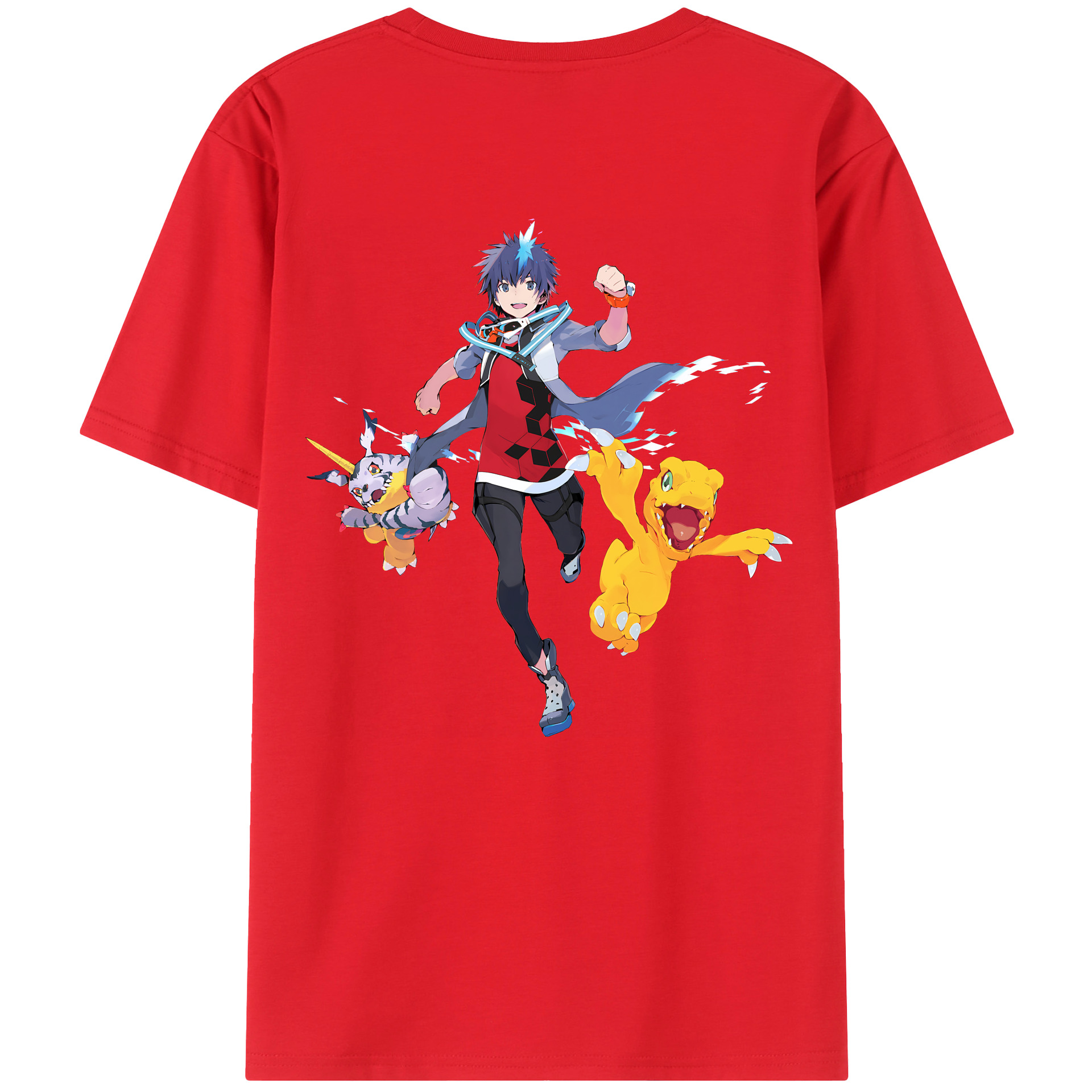（画像用） Digimon デジタルモンスター/デジモン レディース半袖Tシャツ(バックプリント)
