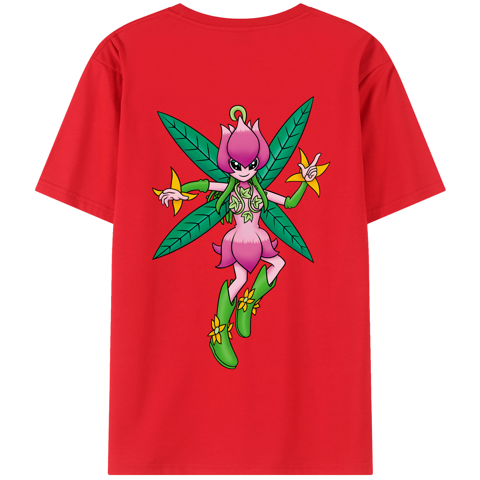（画像用） Digimon デジタルモンスター/デジモン レディース半袖Tシャツ(バックプリント)