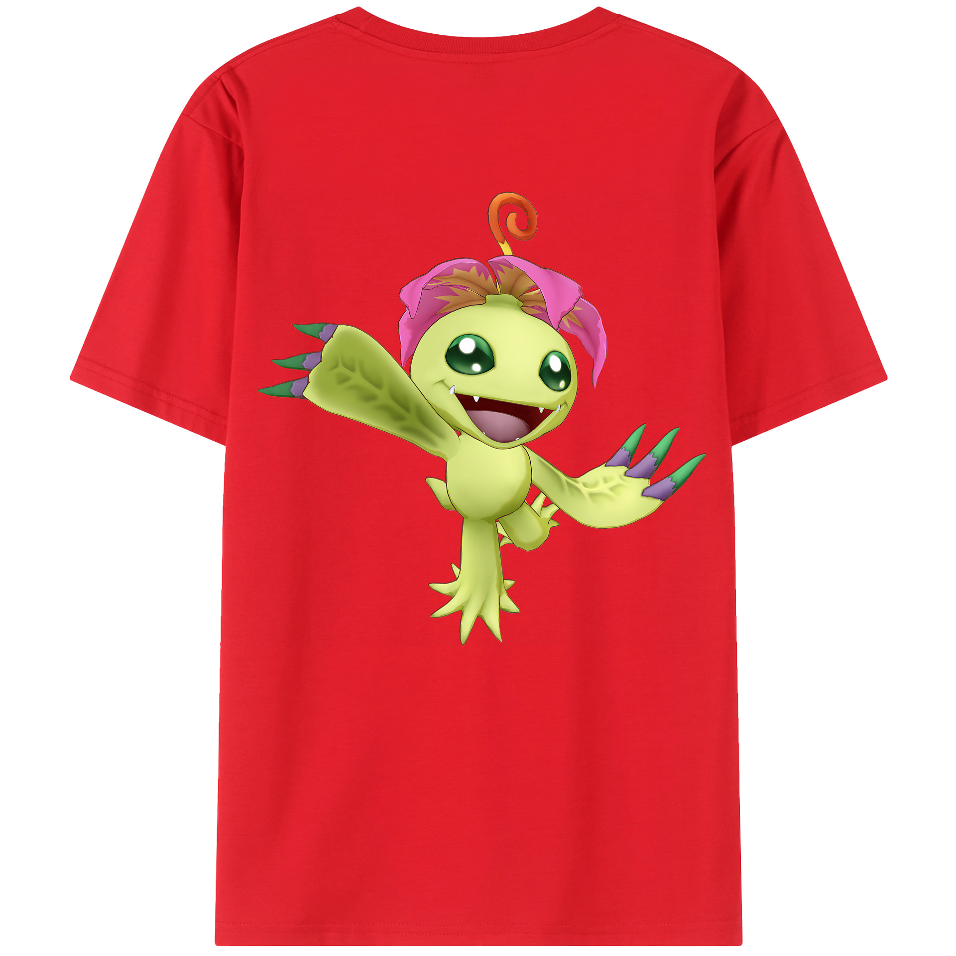 （画像用） Digimon デジタルモンスター/デジモン レディース半袖Tシャツ(バックプリント)