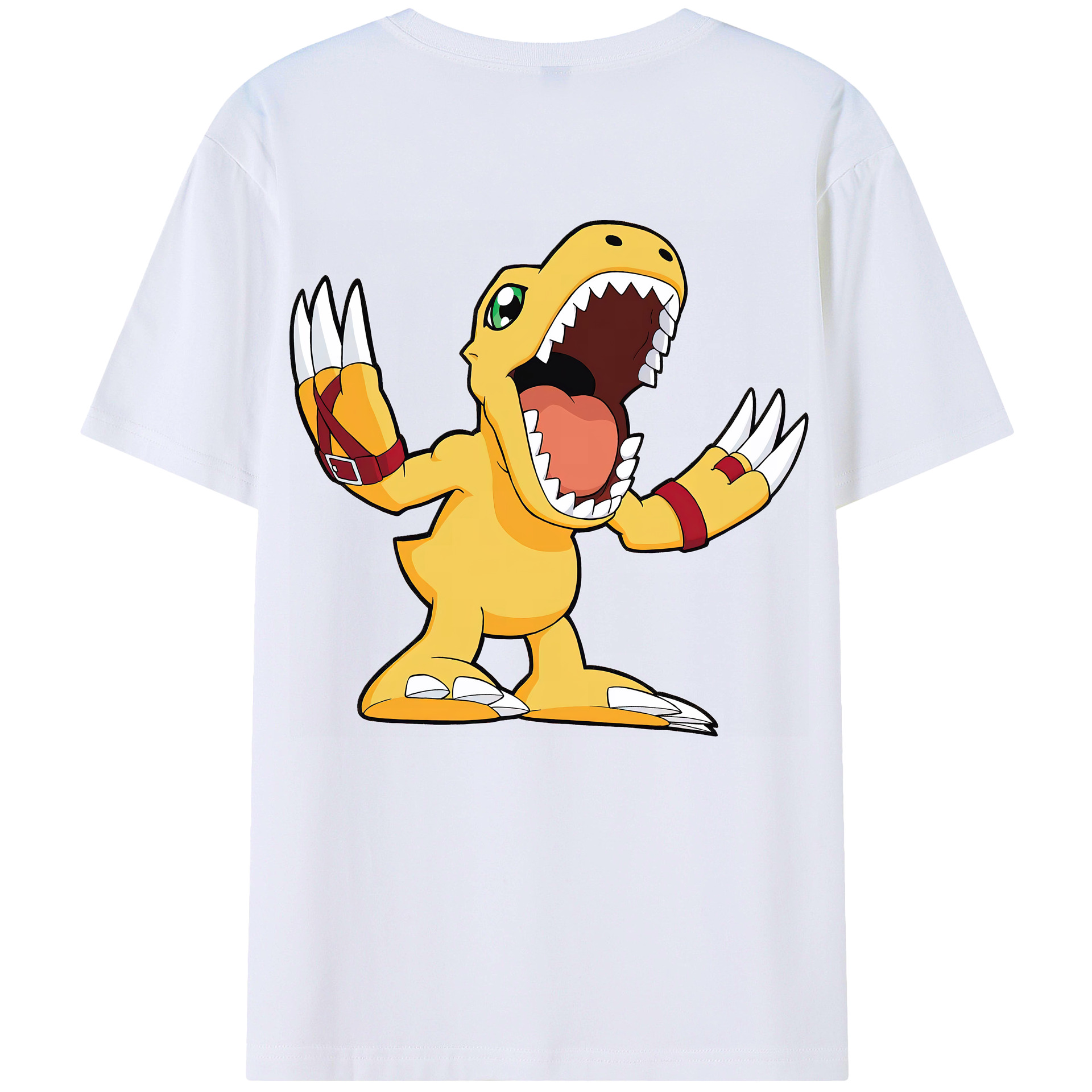 （画像用） Digimon デジタルモンスター/デジモン レディース半袖Tシャツ(バックプリント)