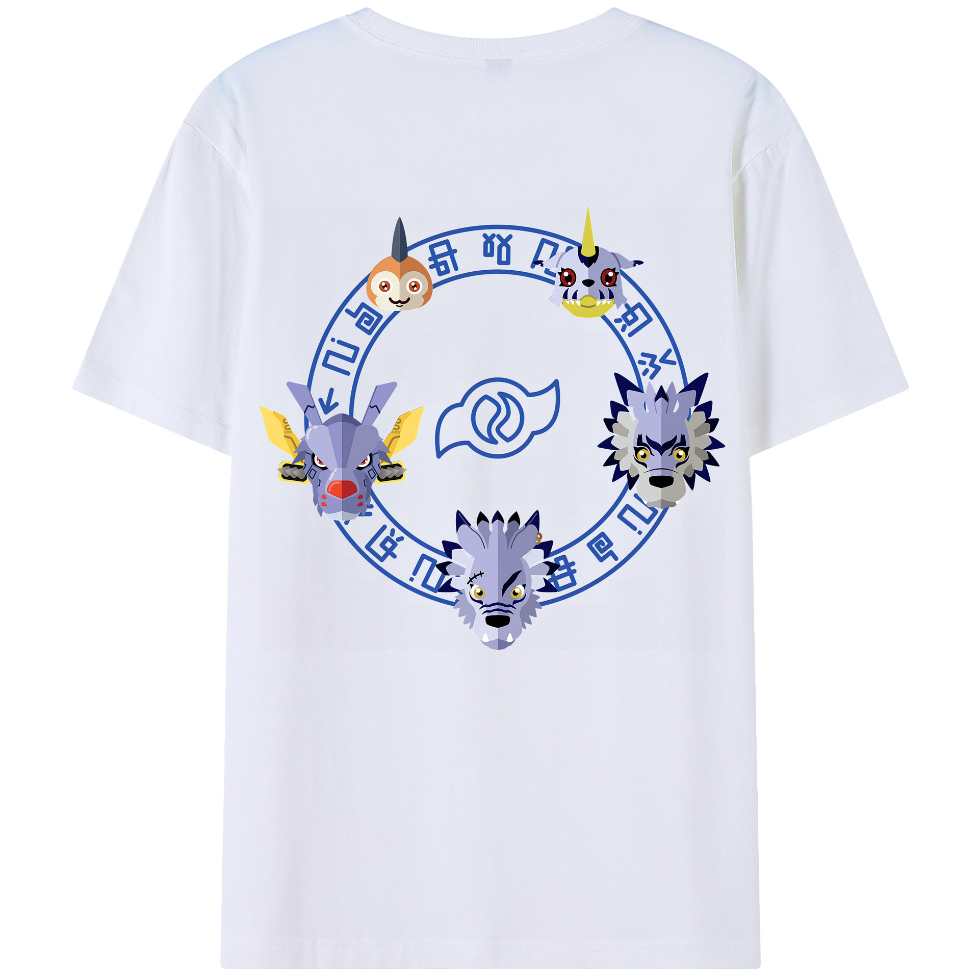（画像用） Digimon デジタルモンスター/デジモン レディース半袖Tシャツ(バックプリント)
