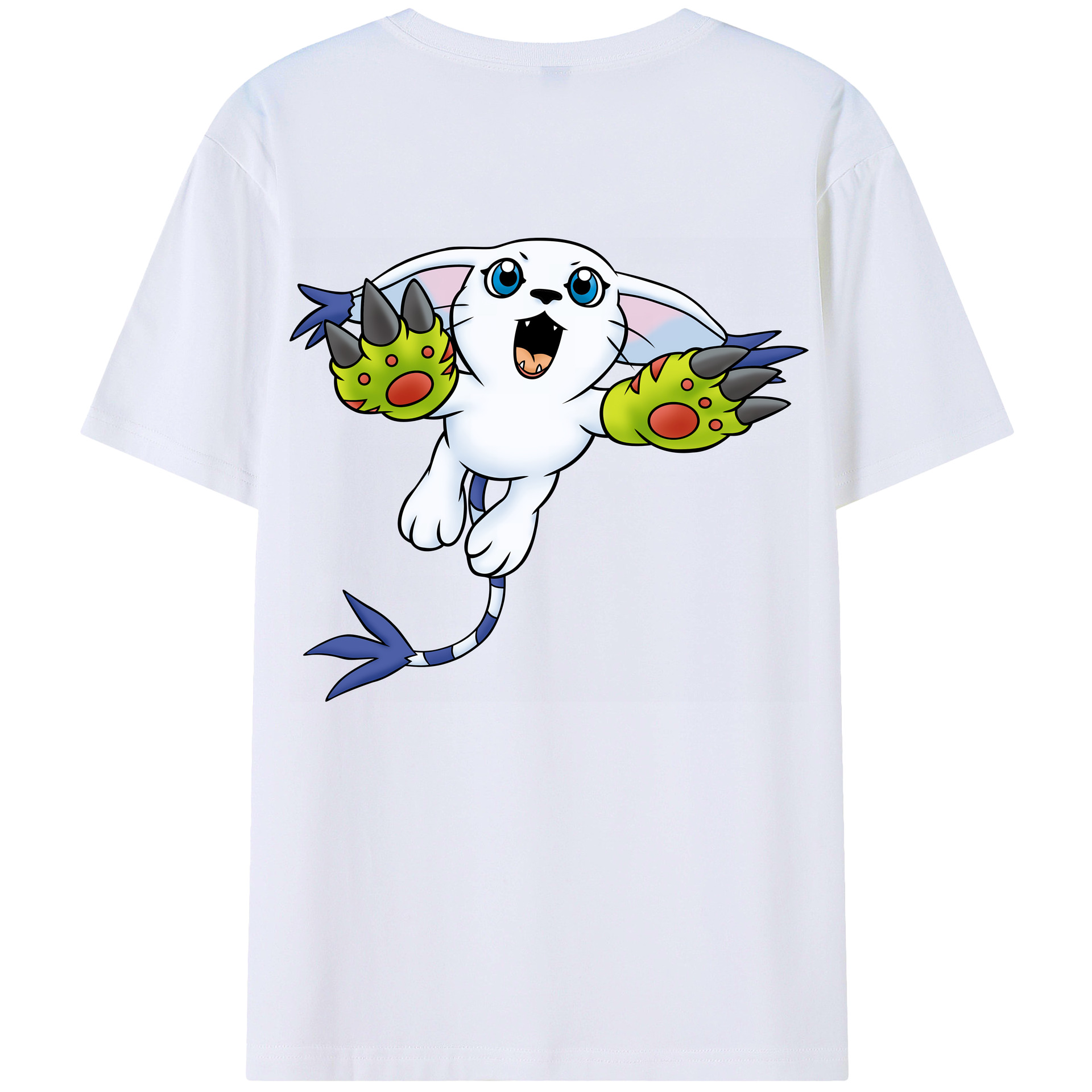 （画像用） Digimon デジタルモンスター/デジモン レディース半袖Tシャツ(バックプリント)