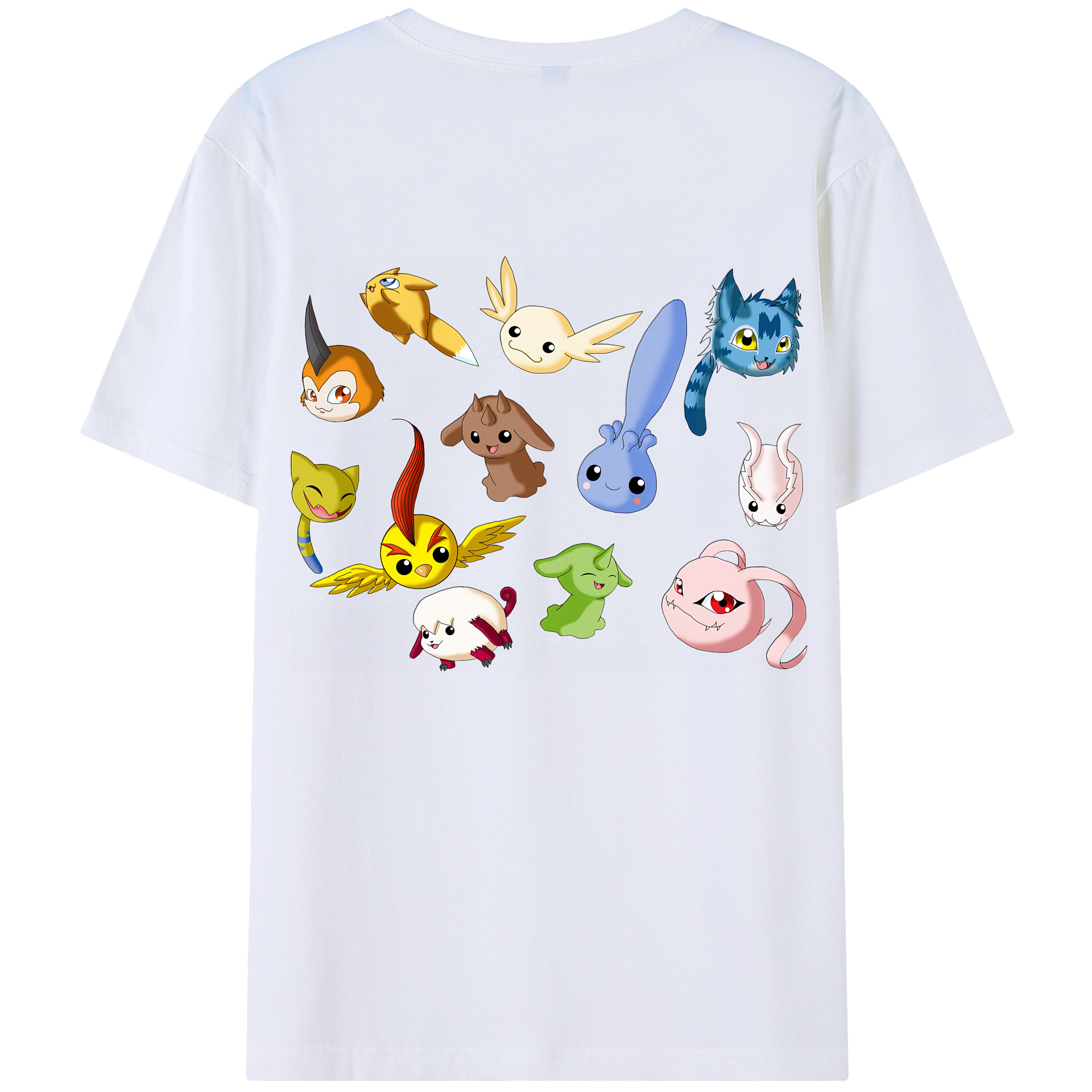 （画像用） Digimon デジタルモンスター/デジモン レディース半袖Tシャツ(バックプリント)