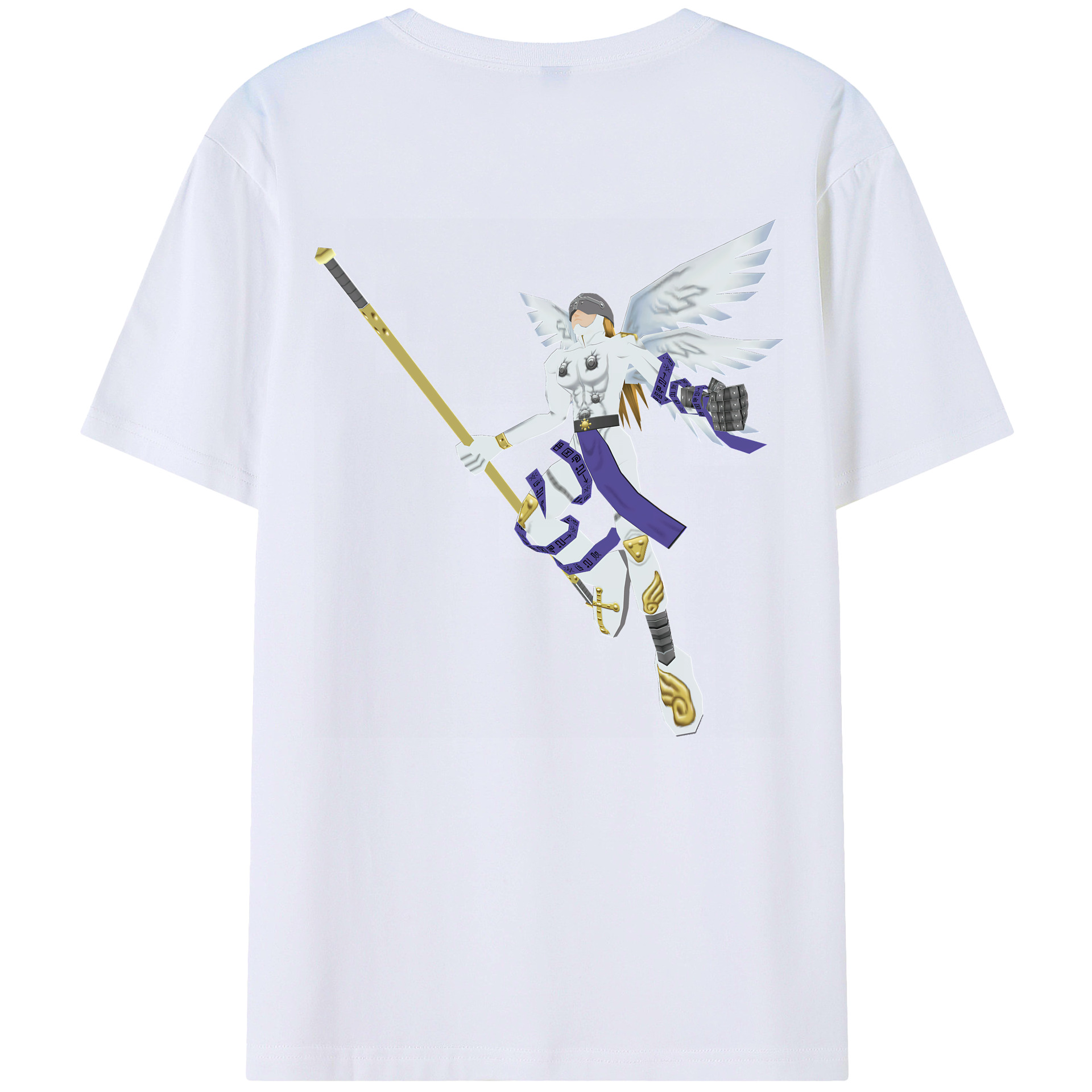 （画像用） Digimon デジタルモンスター/デジモン レディース半袖Tシャツ(バックプリント)