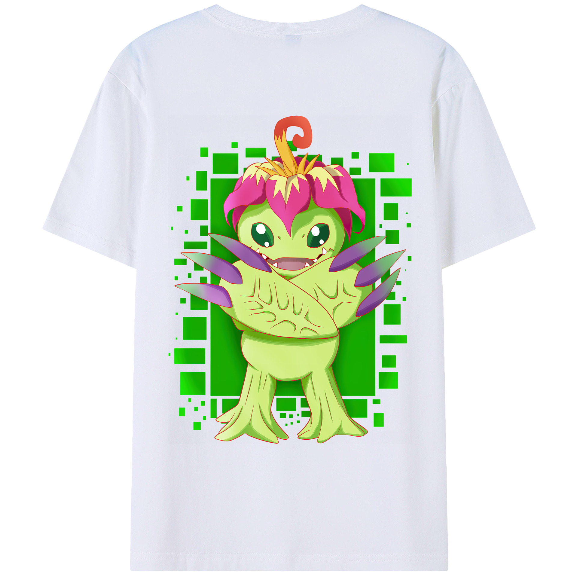 （画像用） Digimon デジタルモンスター/デジモン レディース半袖Tシャツ(バックプリント)