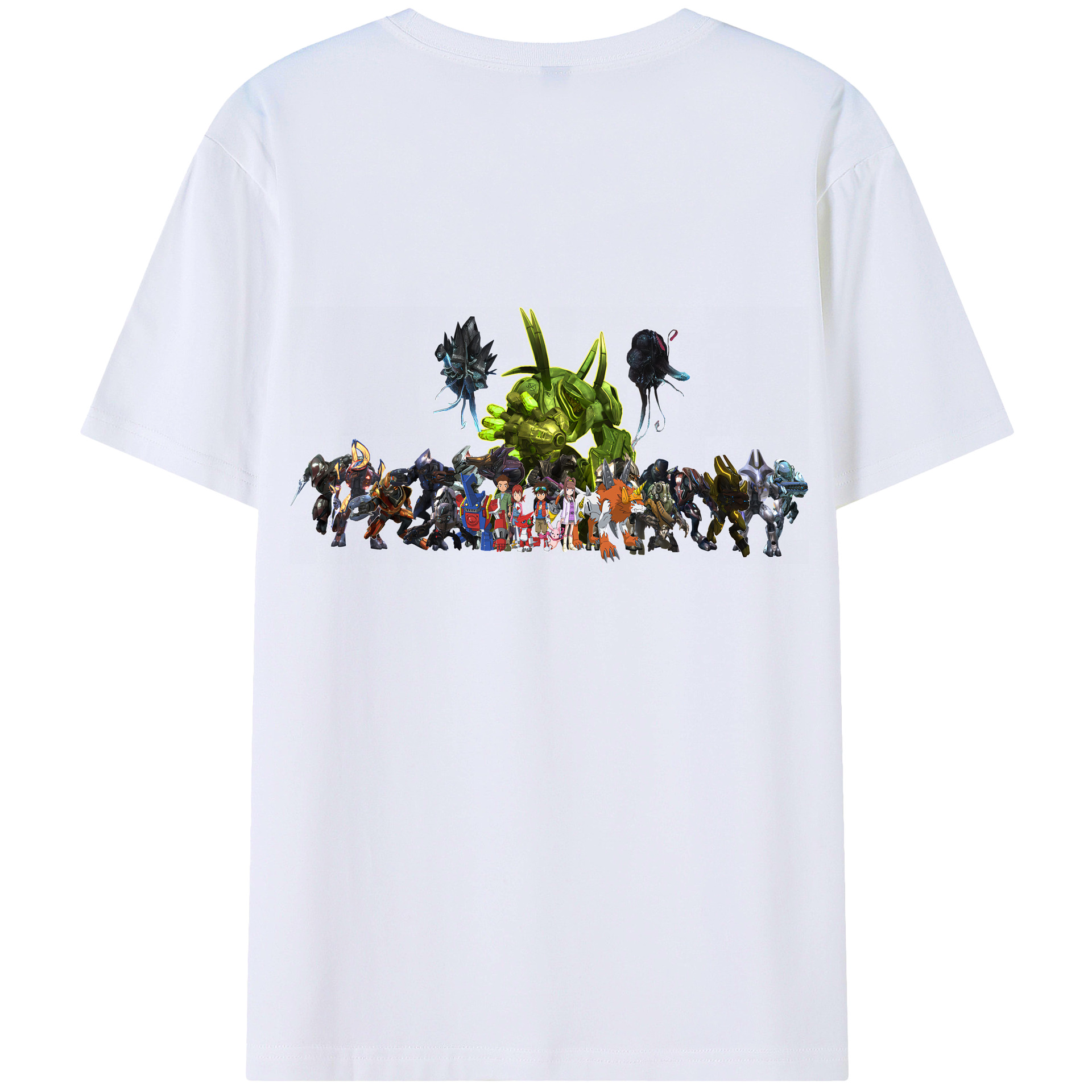 （画像用） Digimon デジタルモンスター/デジモン レディース半袖Tシャツ(バックプリント)